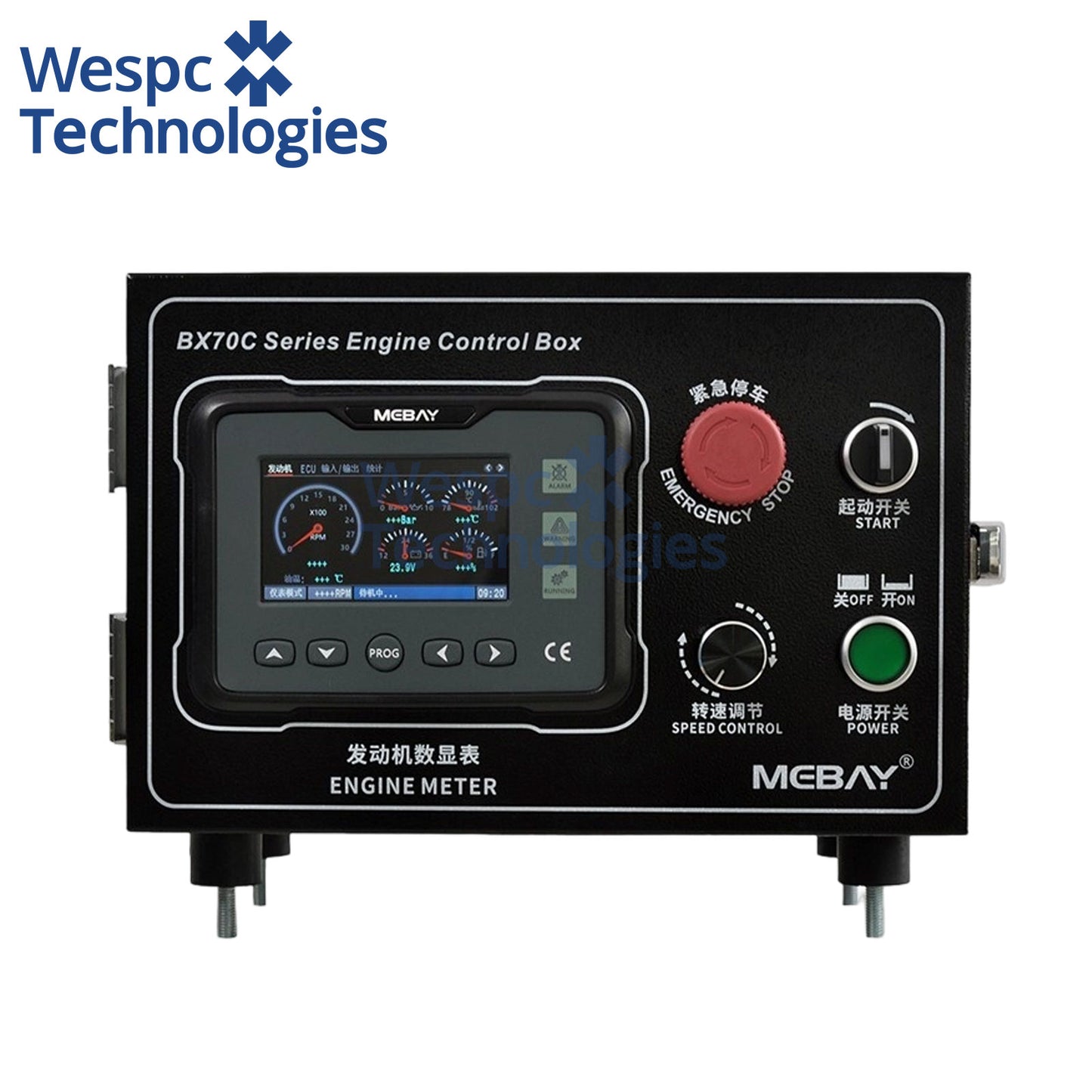 Original Mebay BX70C Diesel Engine Control Box Digital Meter Multi Function Monitor