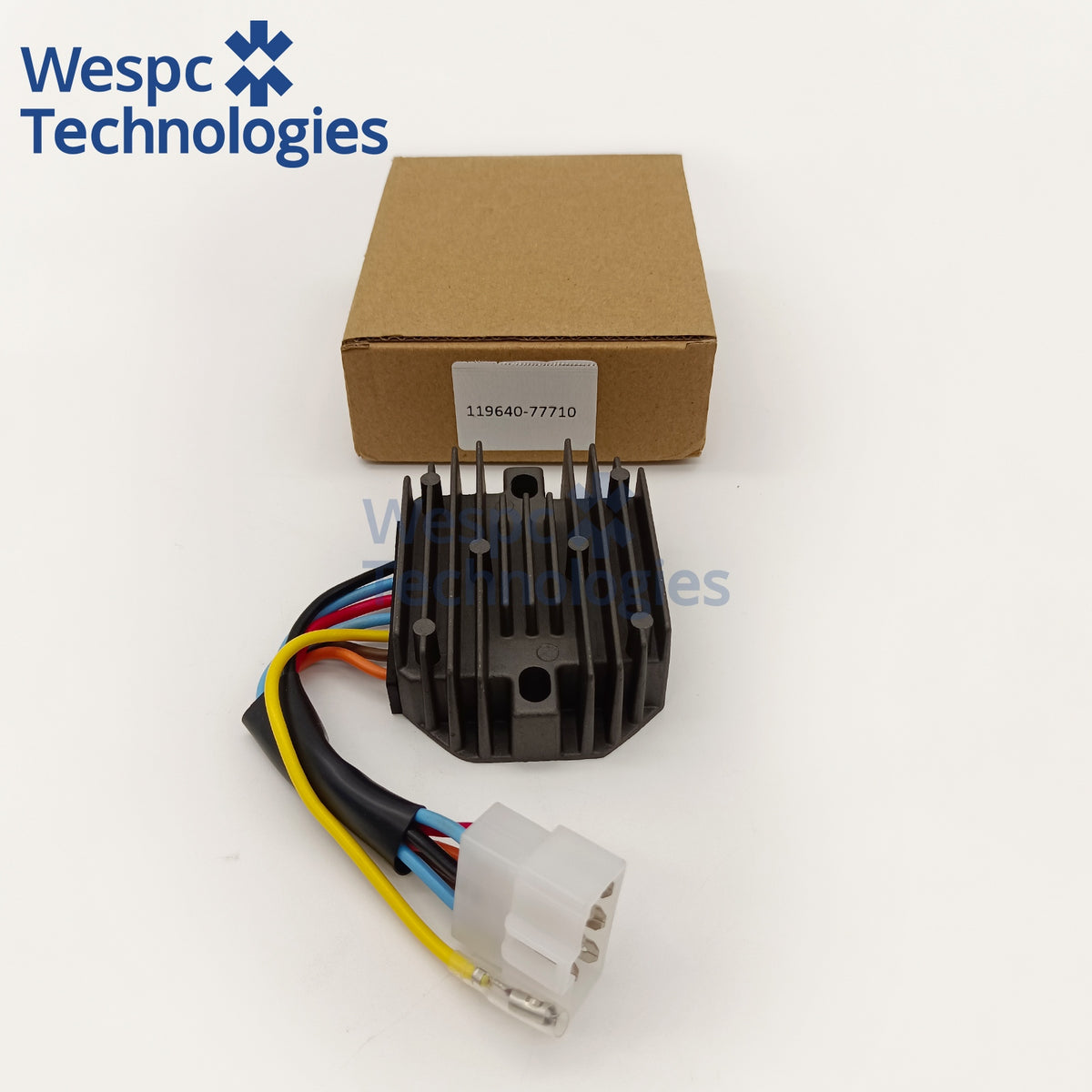 119640‑77710 12V Rectifier Voltage Regulator Cross 119640‑77711 For Yanmar 3TNE74 3D74E Mini Excavator Charging Regulator