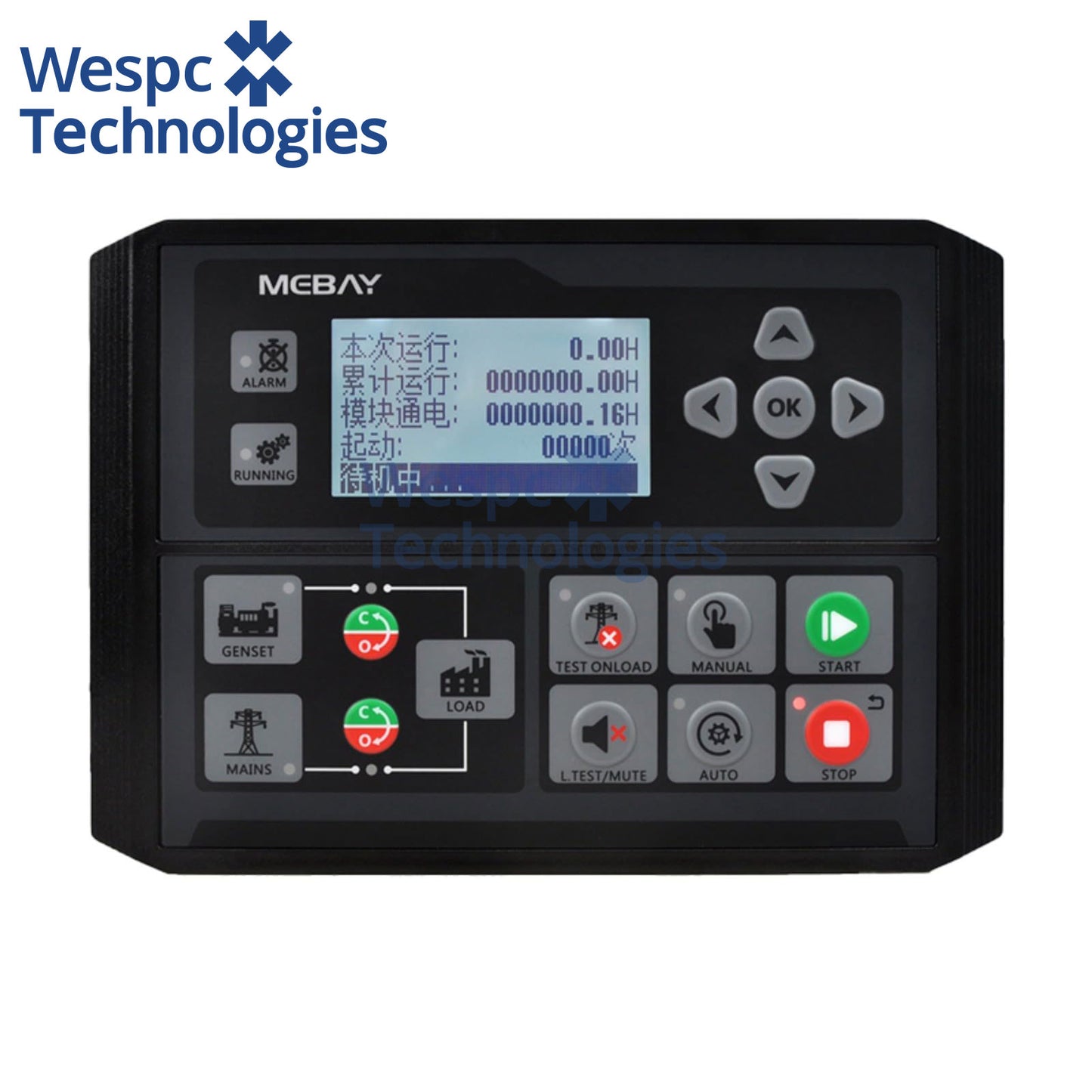 Original Genuine Mebay DC42D MK4 AMF ATS Genset Controller USB Debug IP65 LCD For Mechanical Diesel Generator