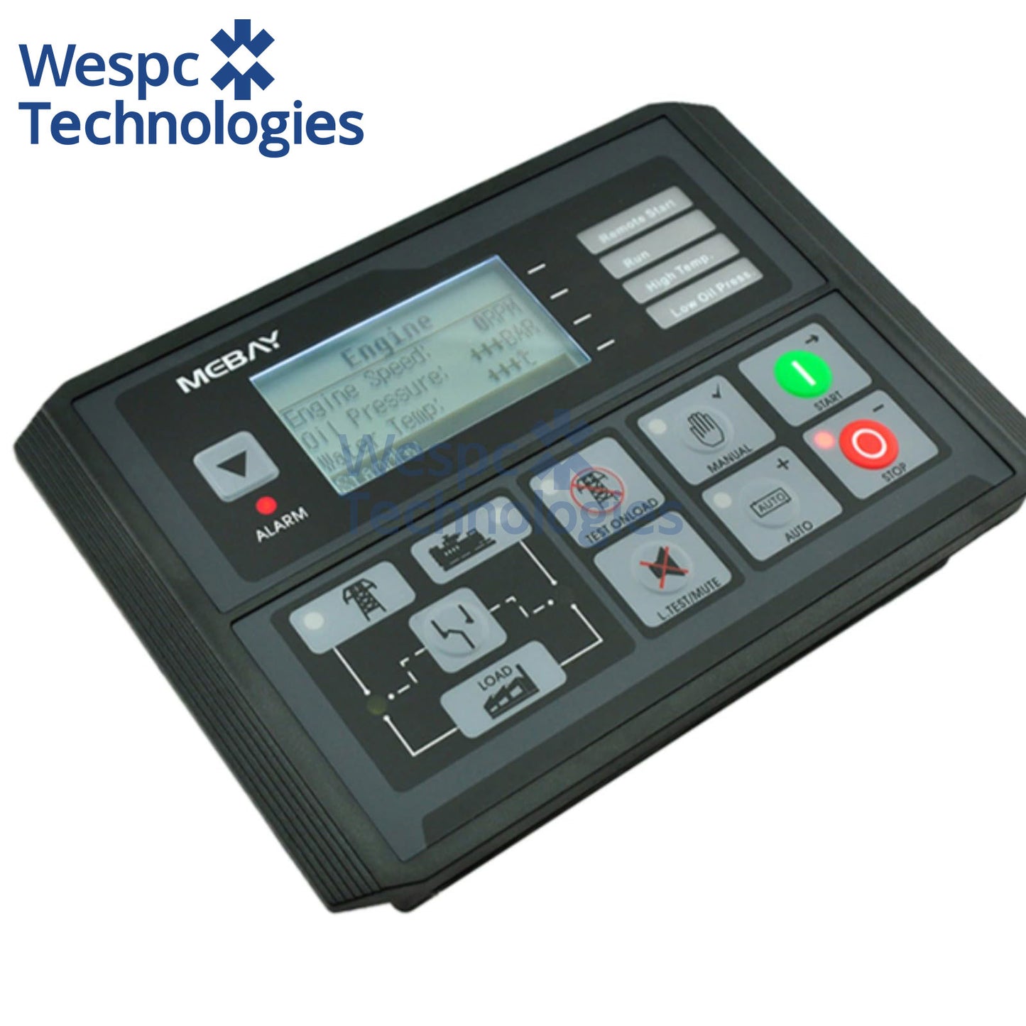 Original  Mebay DC42DR MK3 Generator Set Controller Replaced By DC42DR MK4 Genset Parameters Monitoring