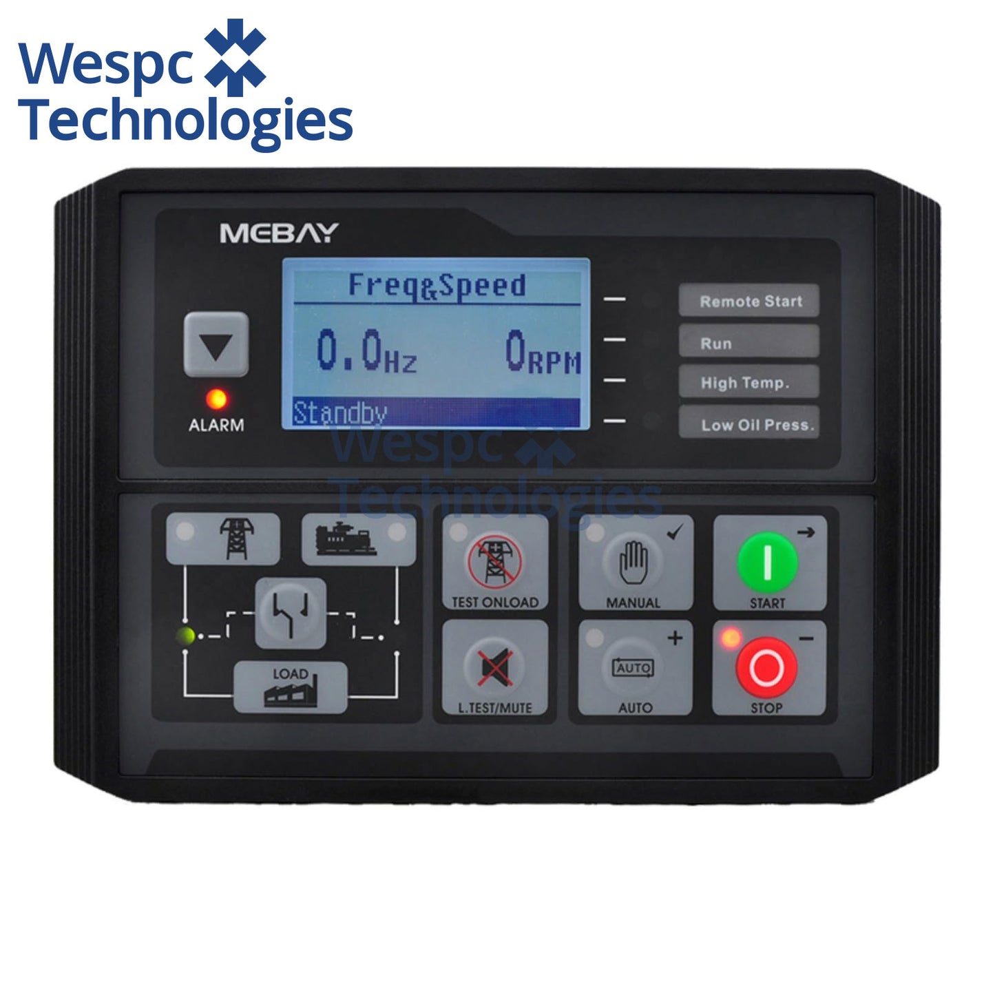 Original Mebay DC42DR-ABF MK3 AMF ATS Genset Controller ABF Remote Monitor IP54 LCDDiesel Generator Controller Module