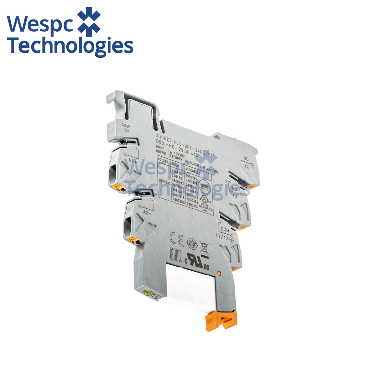 Original Phoenix Contact REL-MR-24DC/21-2900445 2900299 2961105 24VDC 6A Plug-in Miniature Power Relay