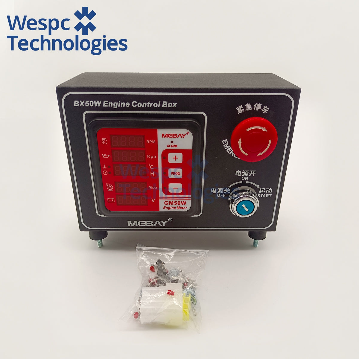 Original Genuine Mebay BX50W Plus Water Pump Engine Control Box Multi Functional Digital Meter