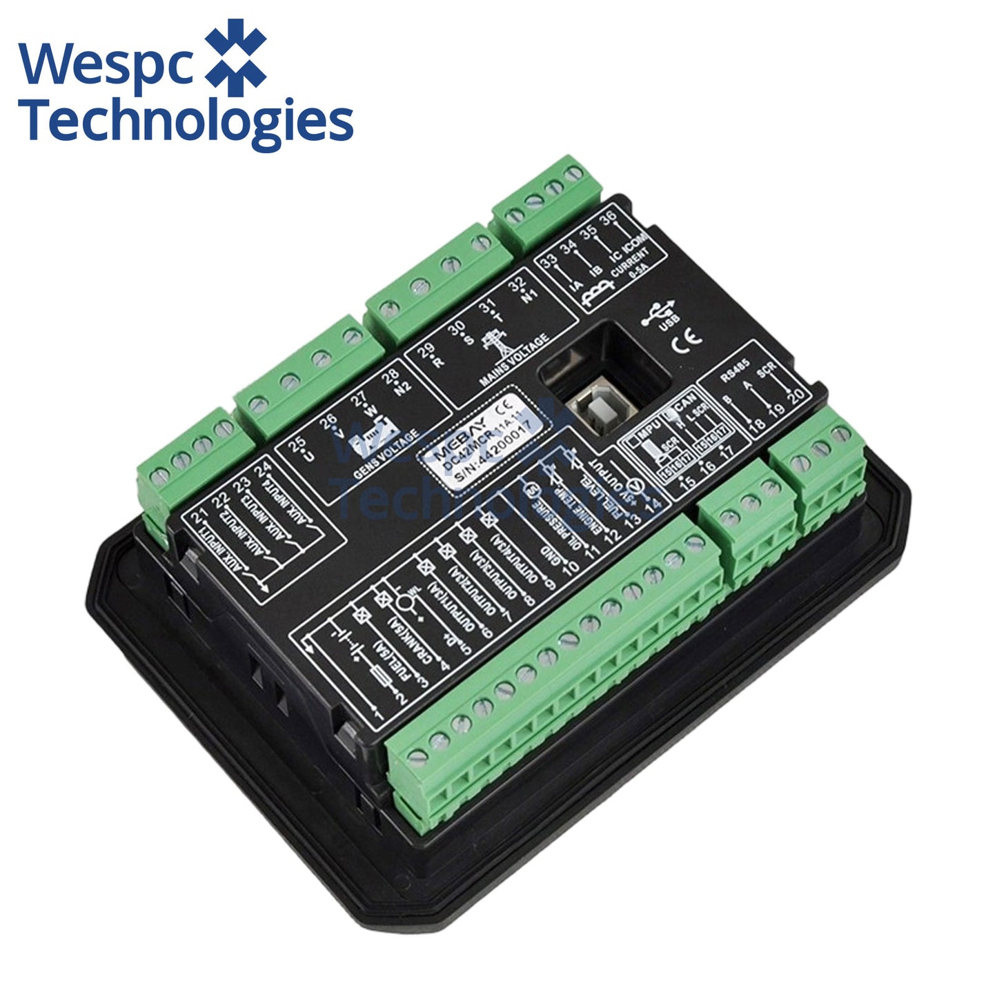 Original Genuine Mebay DC42MCR Low Temp -40-70℃ Generator Controller  Supports CAN Communication