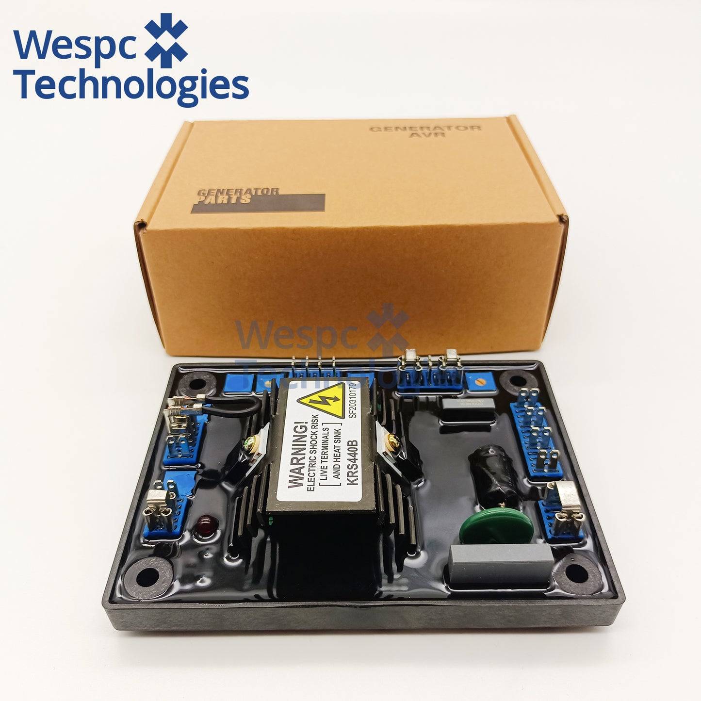 KRS440B AVR Automatic Voltage Regulator Compatible with SX440 AS440 Brushless Diesel Generator Stabilizer Wespc