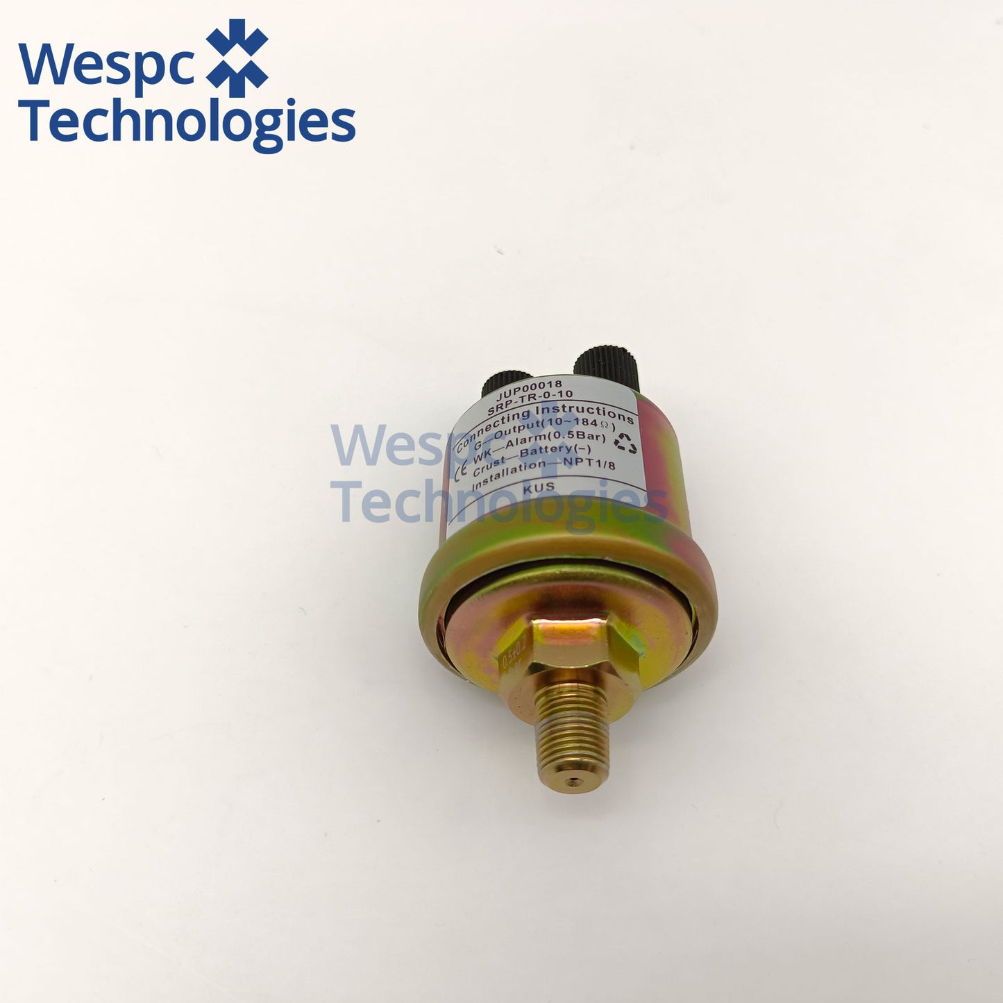 Original KUS JUP00018 VDO 360-081-030-052C Oil Pressure Sensor M18×1.5 Metric Thread Dual 6.3mm Spade Pin with Alarm