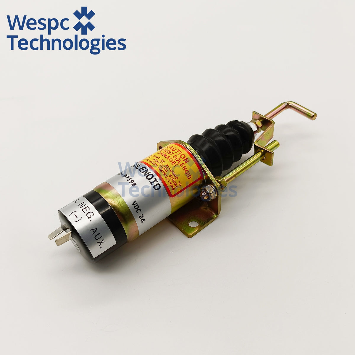 WESPC 366-07198 Fuel Shut Off Solenoid Valve 24V Fits Diesel Engine