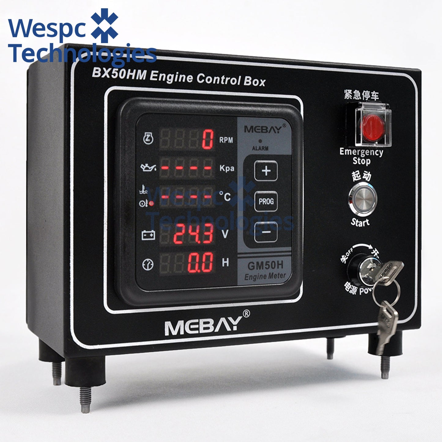 Original BX50HM MEBAY Diesel Engine Instrument Marine Engine Control Box