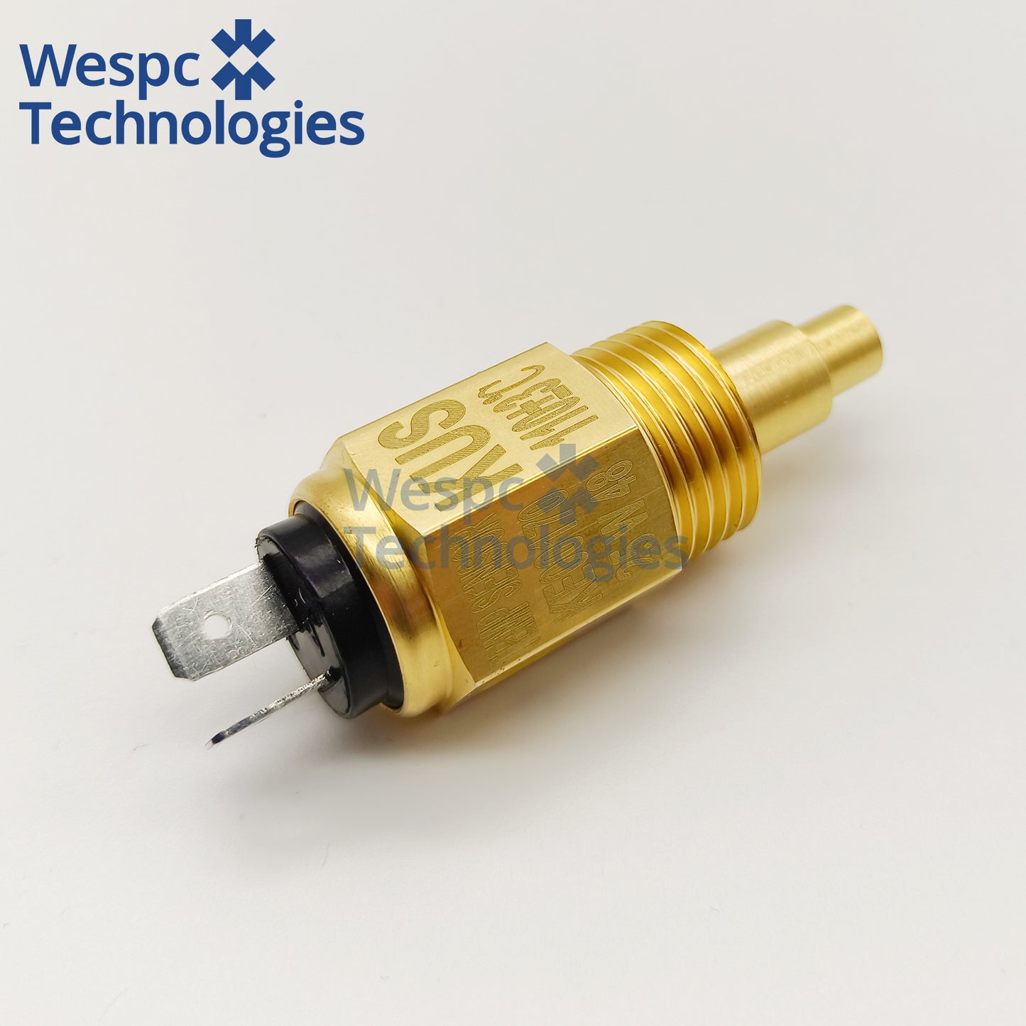 Original Kus KE00170 Water Temperature Sensor 1/2-14NPT with Alarm 110℃ Thick Thread Single 6.3mm Spade Terminal