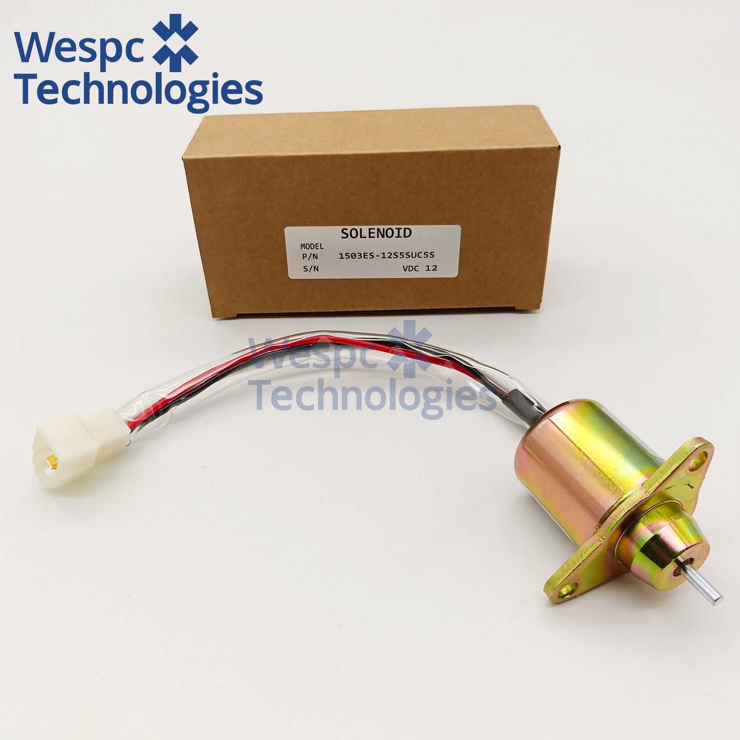 1503ES-12S5SUC5S 12V Fuel Shutoff Solenoid Valve SA-4562T 119653-77950 For Yanmar Hyundai R55-7 R60-7 Excavator Diesel Engine Stop Solenoid