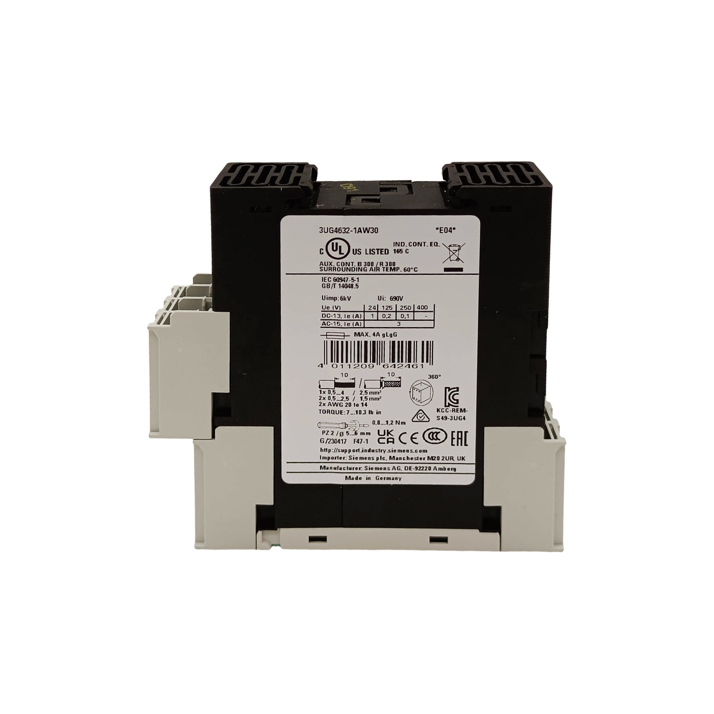 3UG4632-1AW30 Digital Monitoring Relay New Sealed in Box for Industrial Control