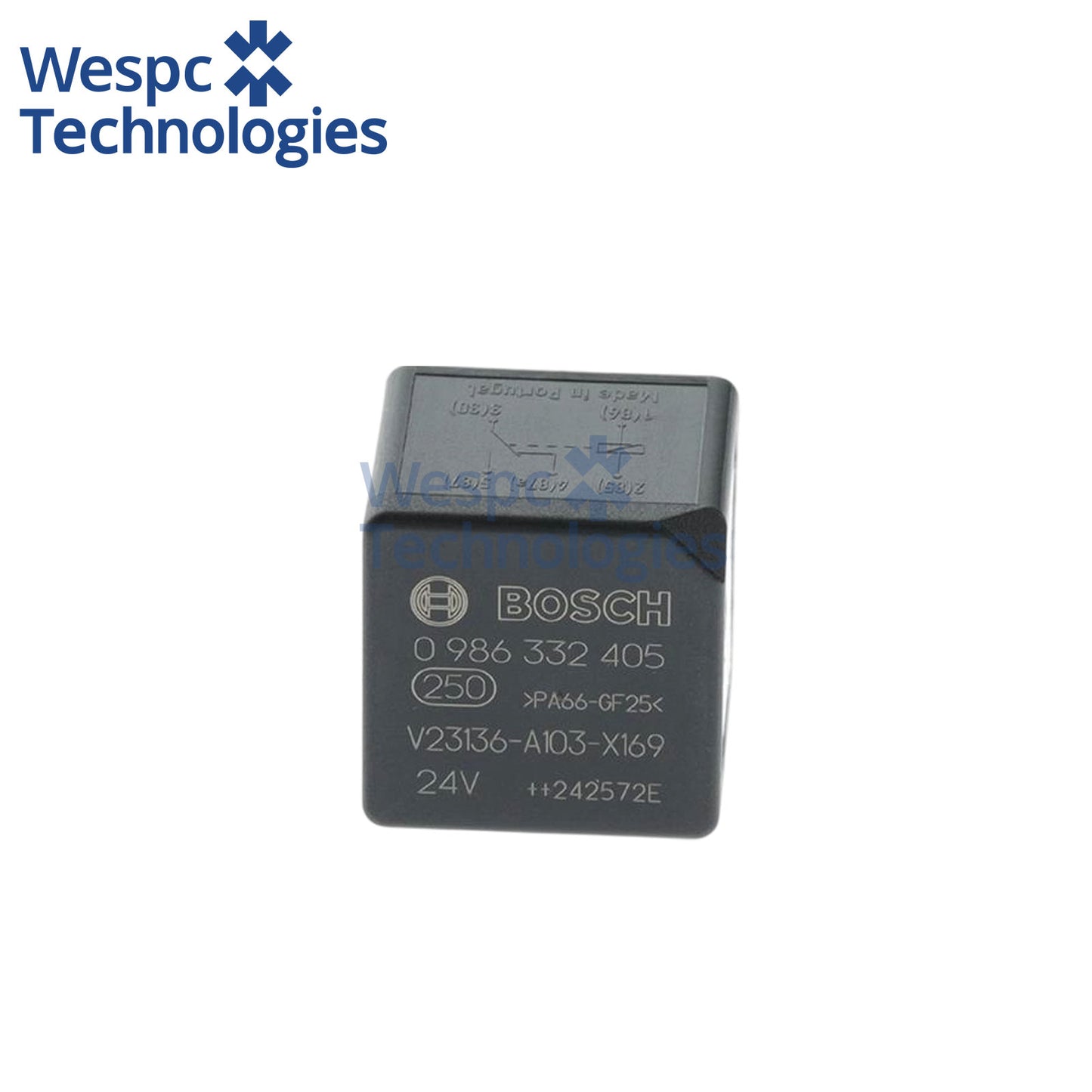 Original Bosch 0986332405 24V 5-Pin Replaces V23136-A103-X169 Mini Changeover Relay 40A NO 20A NC ISO Automotive Relay