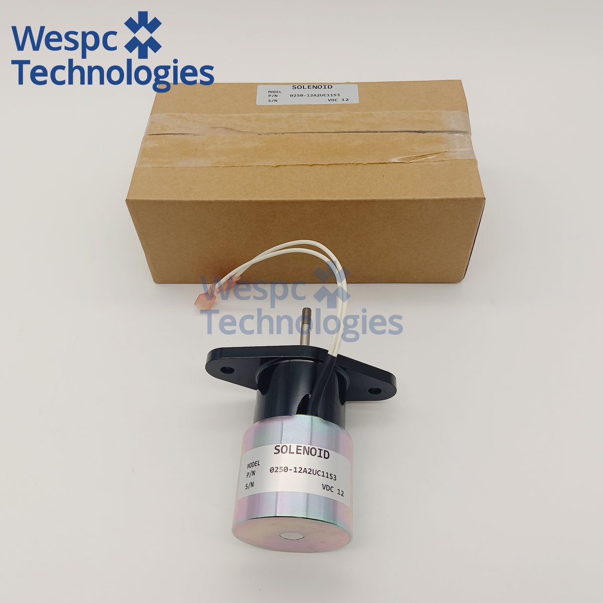 0250-12A2UC11S3 12V Fuel Shutoff Solenoid Cross 8250-1502 for Cummins C110D5 and Woodward Series Genset