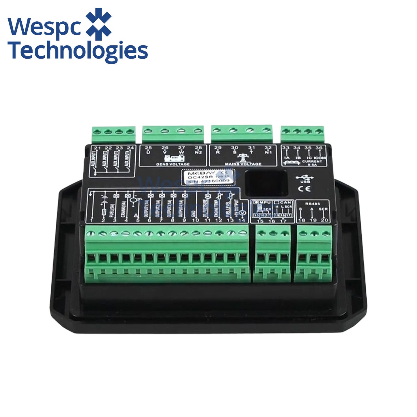 Original Genuine Mebay DC42CR Remote AMF Diesel Generator Engine Controller Module Genset