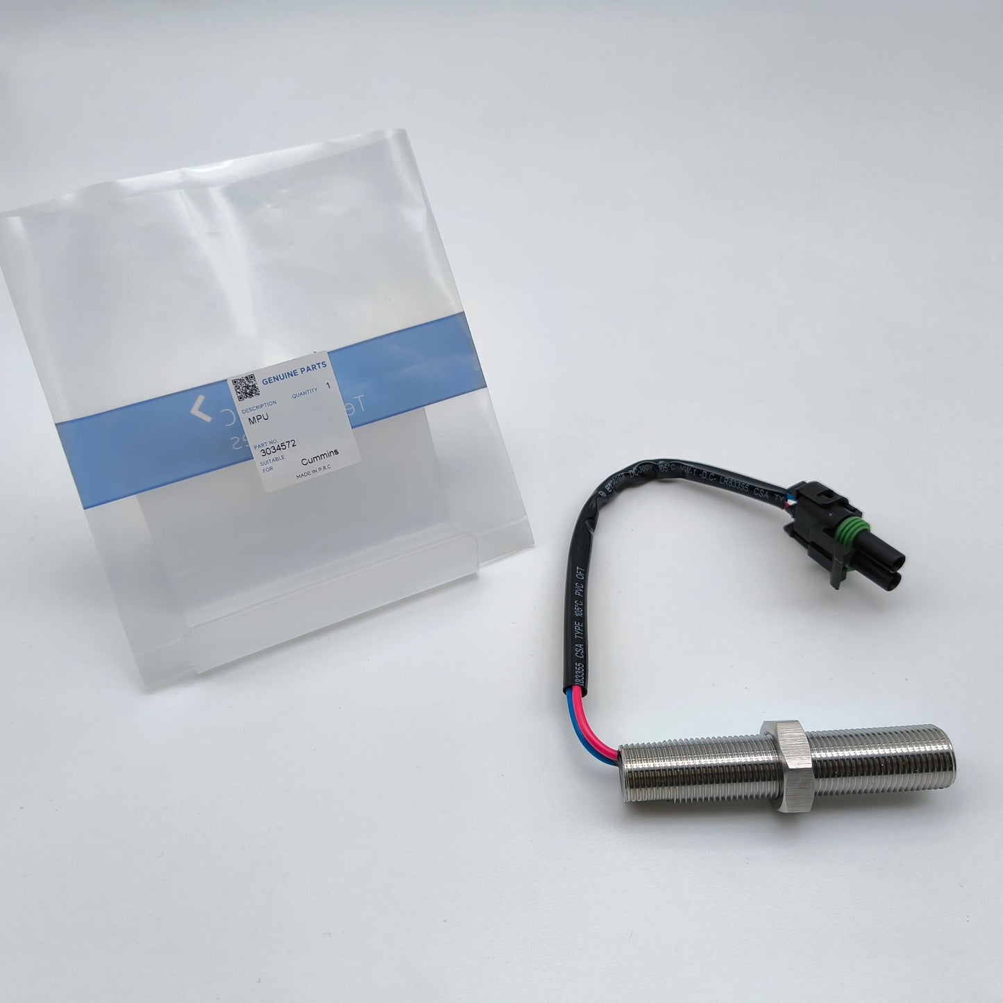 3034572 Magnetic Pickup MPU RPM Generator Speed Sensor WESPC Fits Cummins K38 G38 QSK38 KTA38GC K106