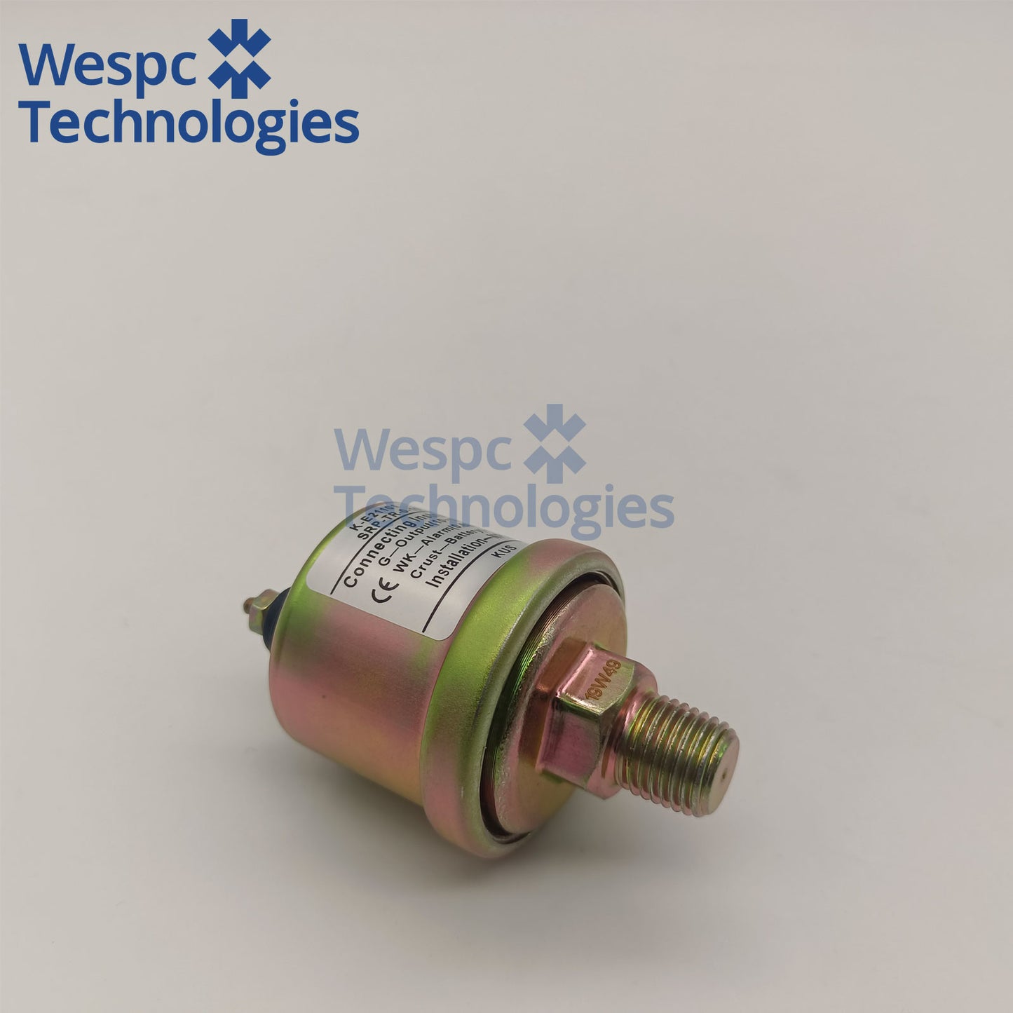 Original KUS KE21101 Mechanical Oil Pressure Sensor 0-10Bar NPT1/4 Thread Dual M4 Screw Terminal with Alarm