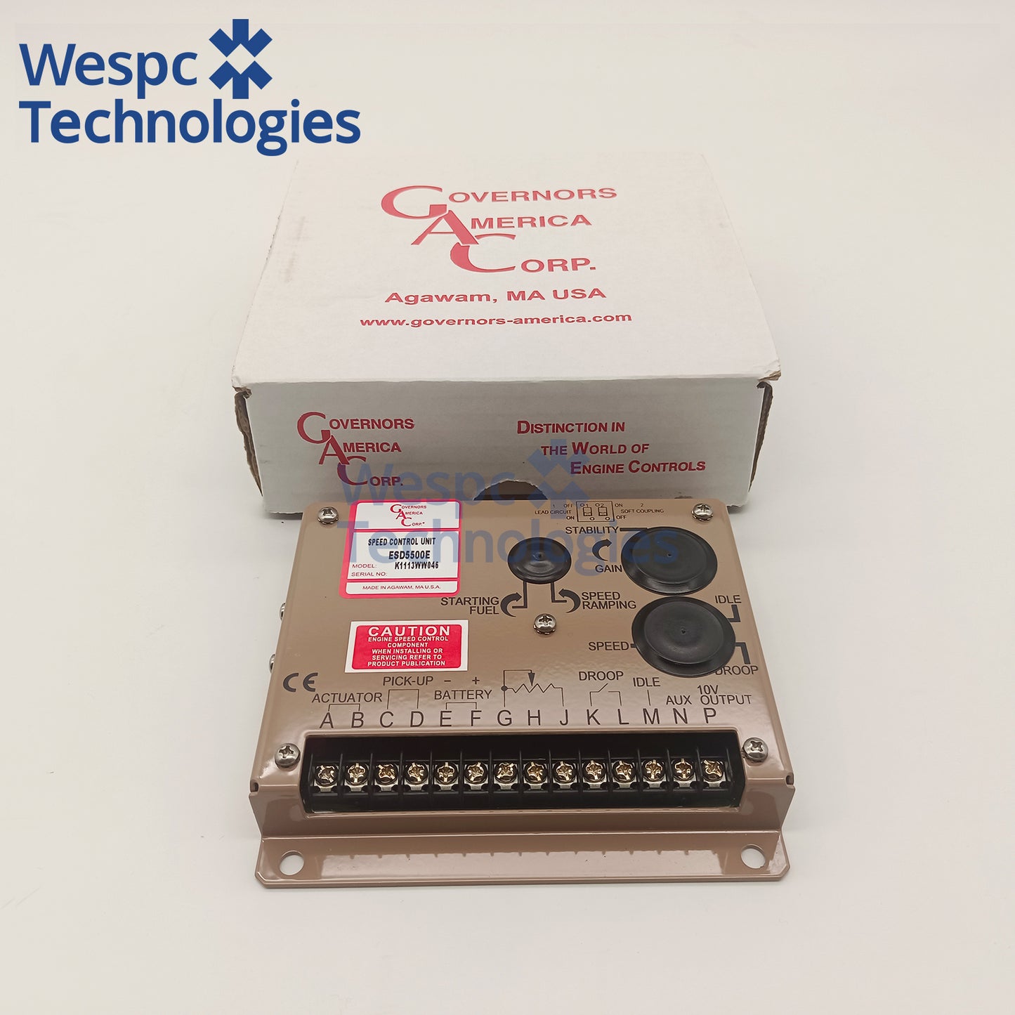 Original ESD5500E Speed Control  Electronic Engine Speed Controller Governor 12-24V DC for Diesel Generator
