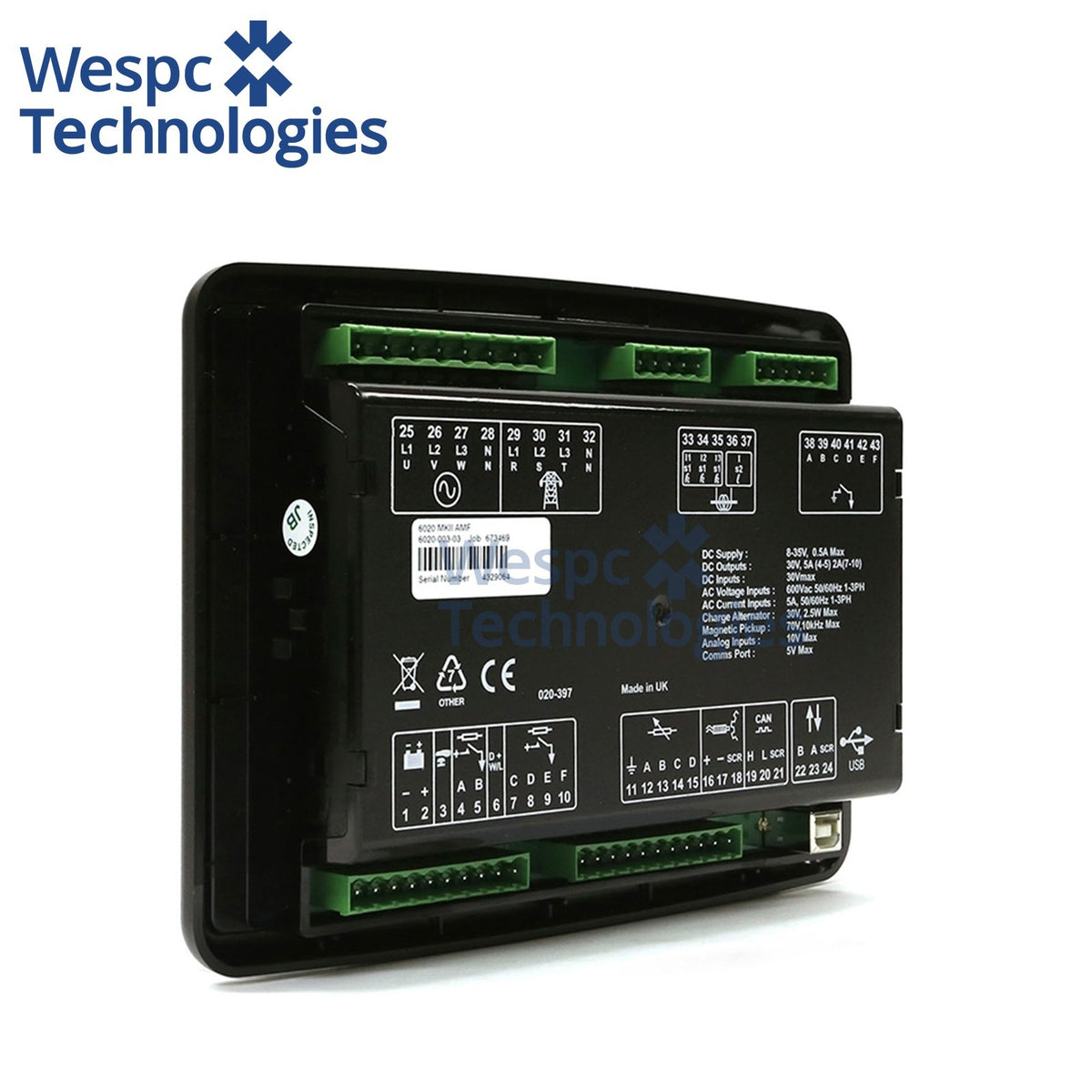 Original Deep Sea DSE6020 MKII Generator Controller Auto Mains Control Module