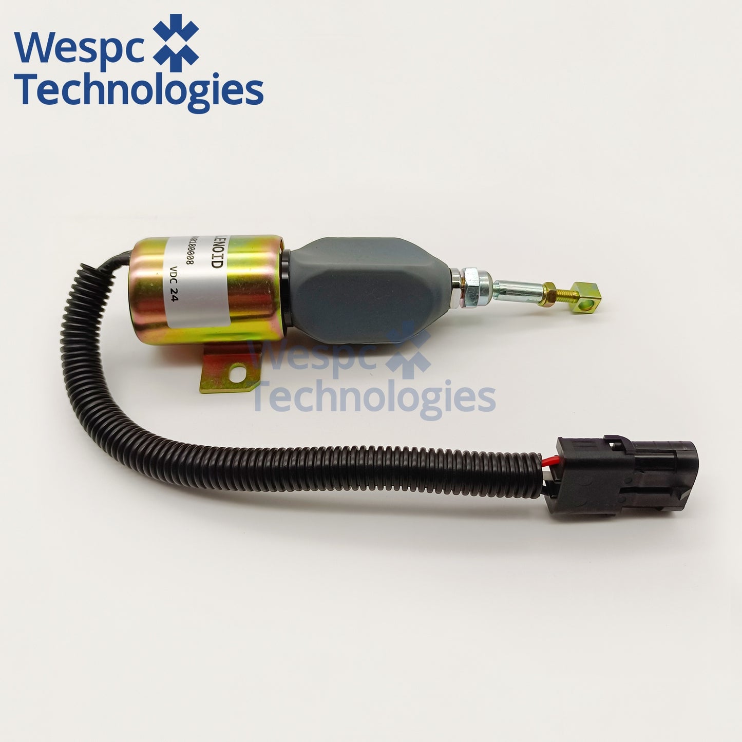 612600180008 Fuel Stop Solenoid Valve 24V Fits Excavator Diesel Engine