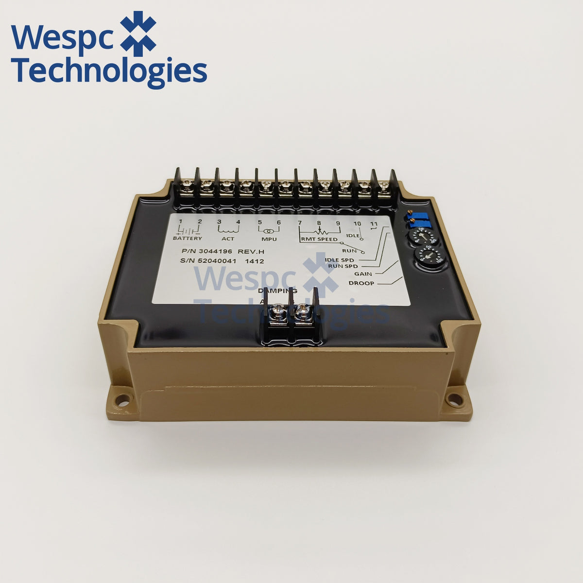 3044196 Speed Controller 220V/380V Electronic Governor Board for Diesel Generator Set Compatible with Cummins Genset
