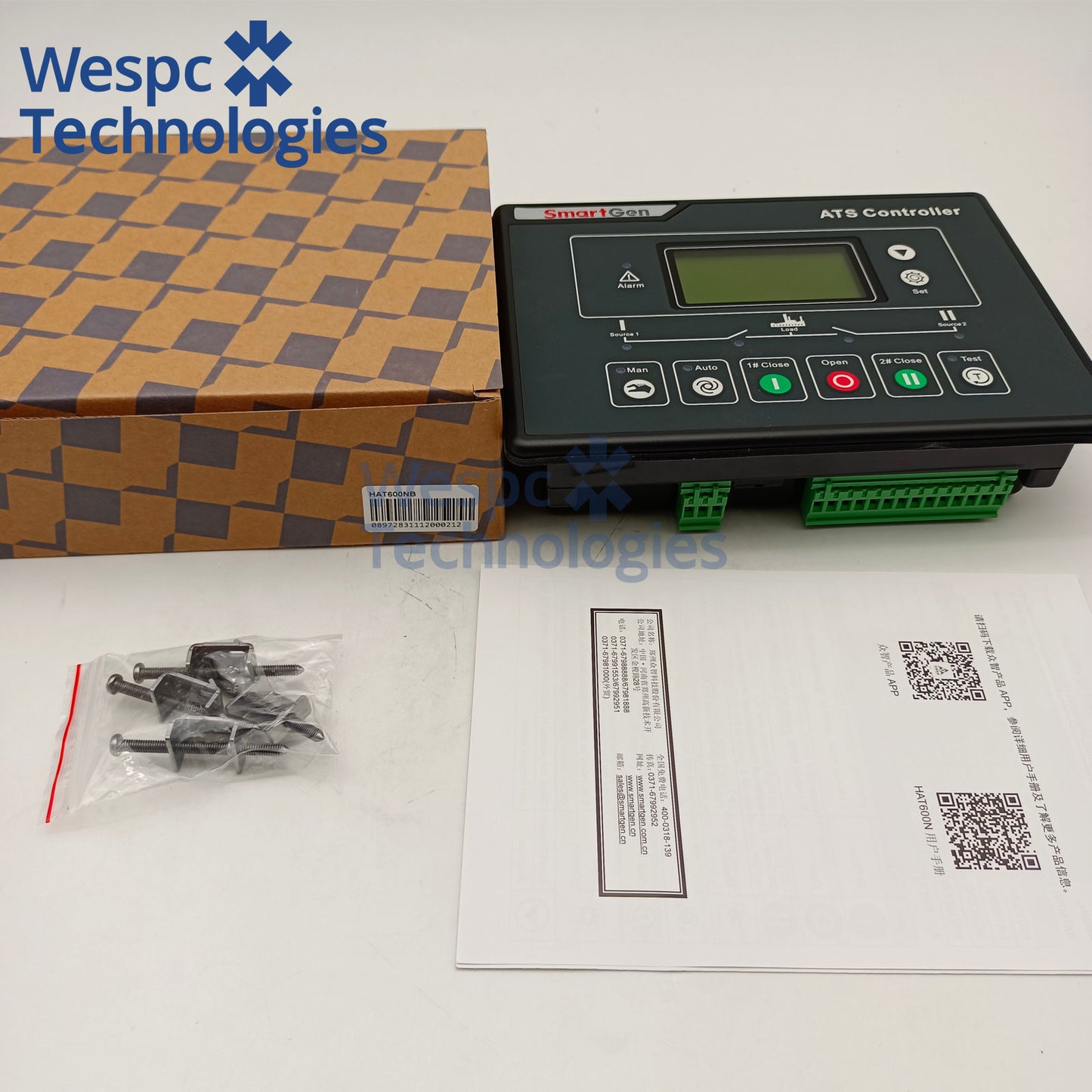 Original Genuine SmartGen HAT600NB Intelligent Dual Power Supply Module Generator ATS Controller
