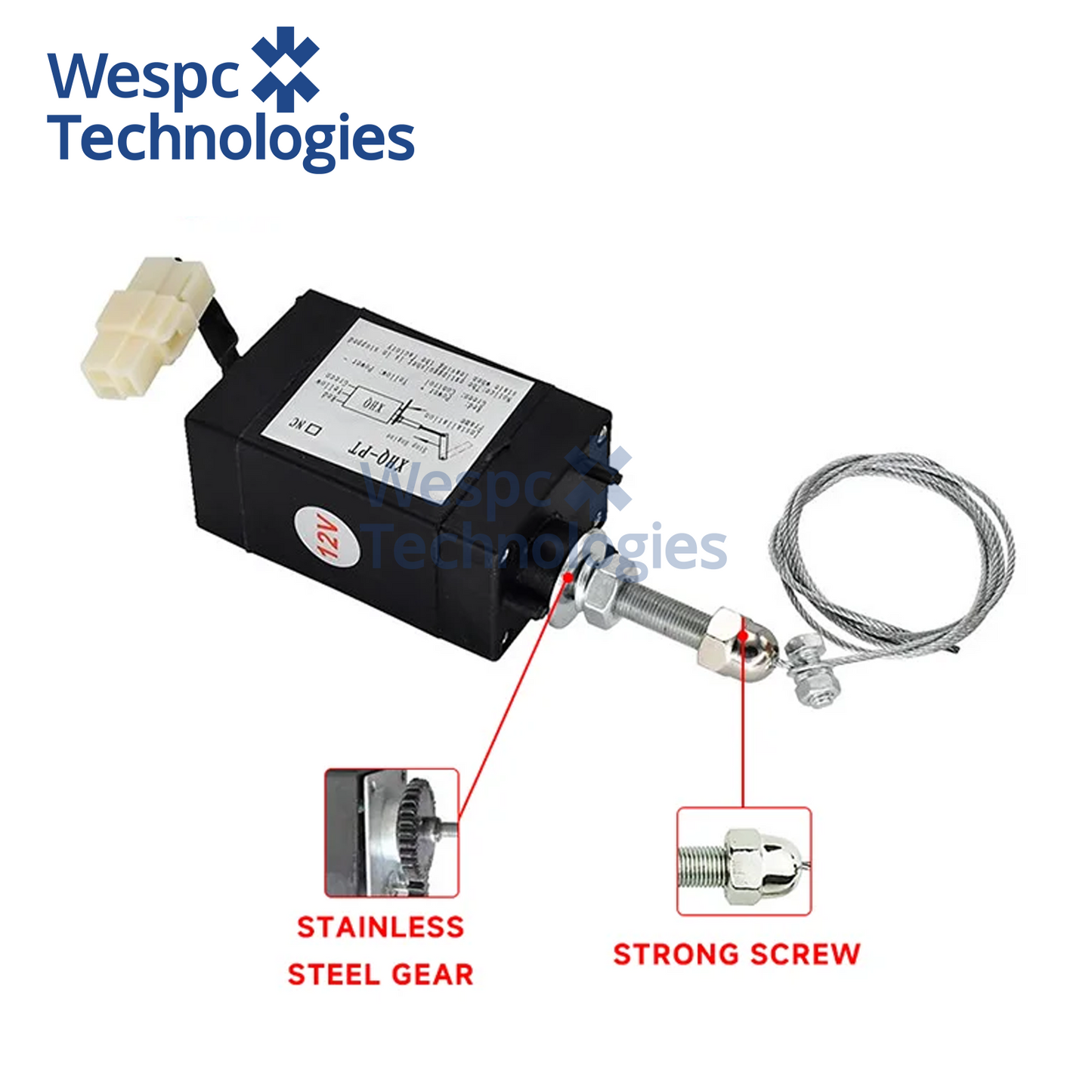 12V XHQ-PT Closed Fuel Cut Off Stop Solenoid Valve fits for Diesel Engine Flame Out Device