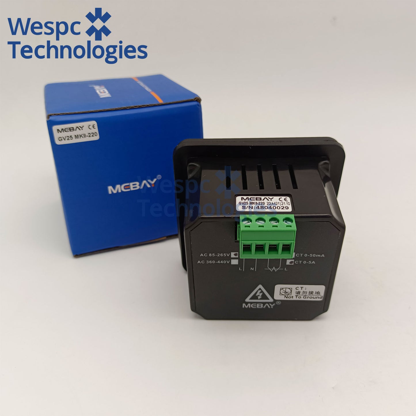Original GV25 MKII GV25L MKII Mebay Digital Meter 220V Diesel Generator Digital Display Meter