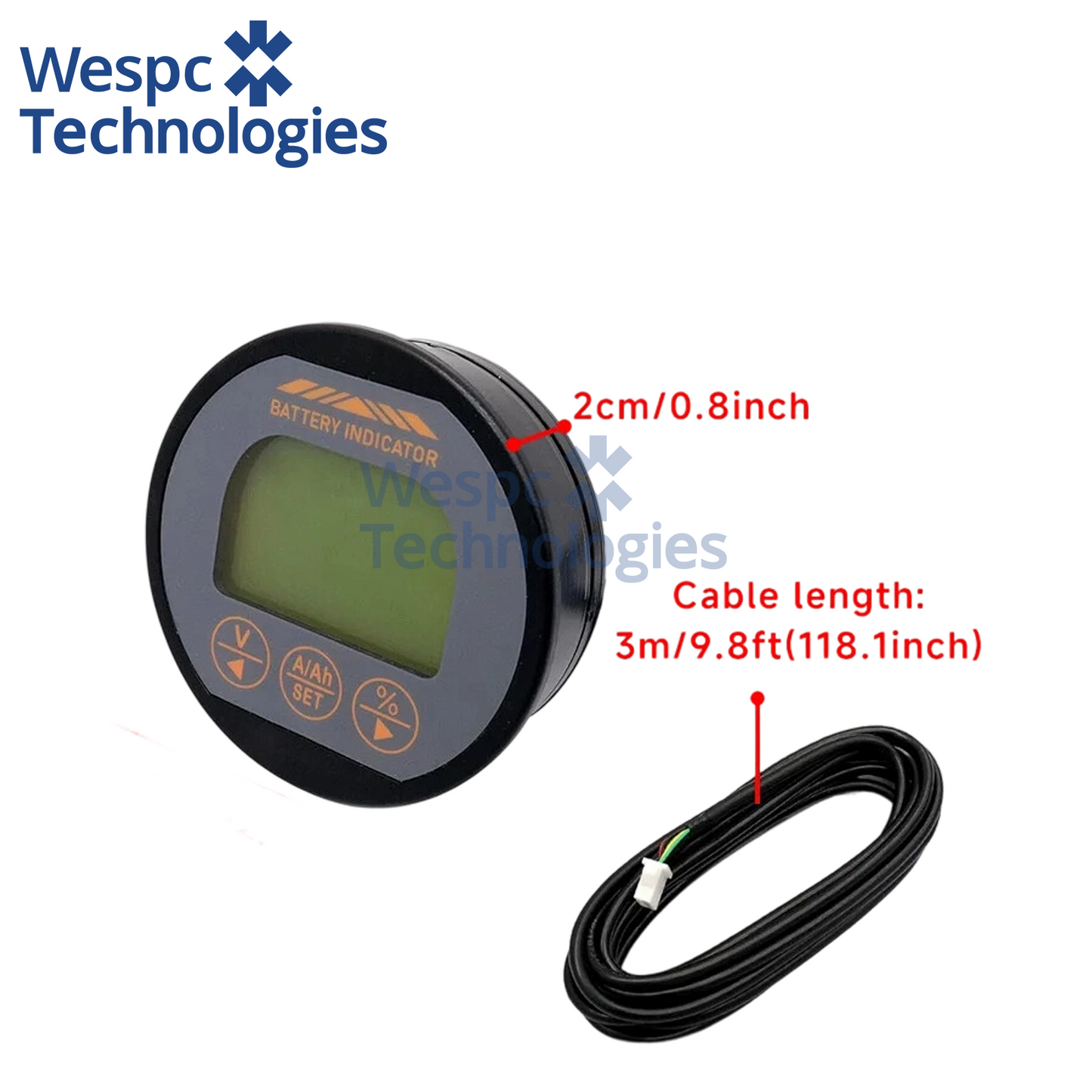 TR16 Waterproof DC 8-120V Battery Capacity Tester 350A High Precision Digital Coulomb Meter LCD Voltage Current SOC Monitor