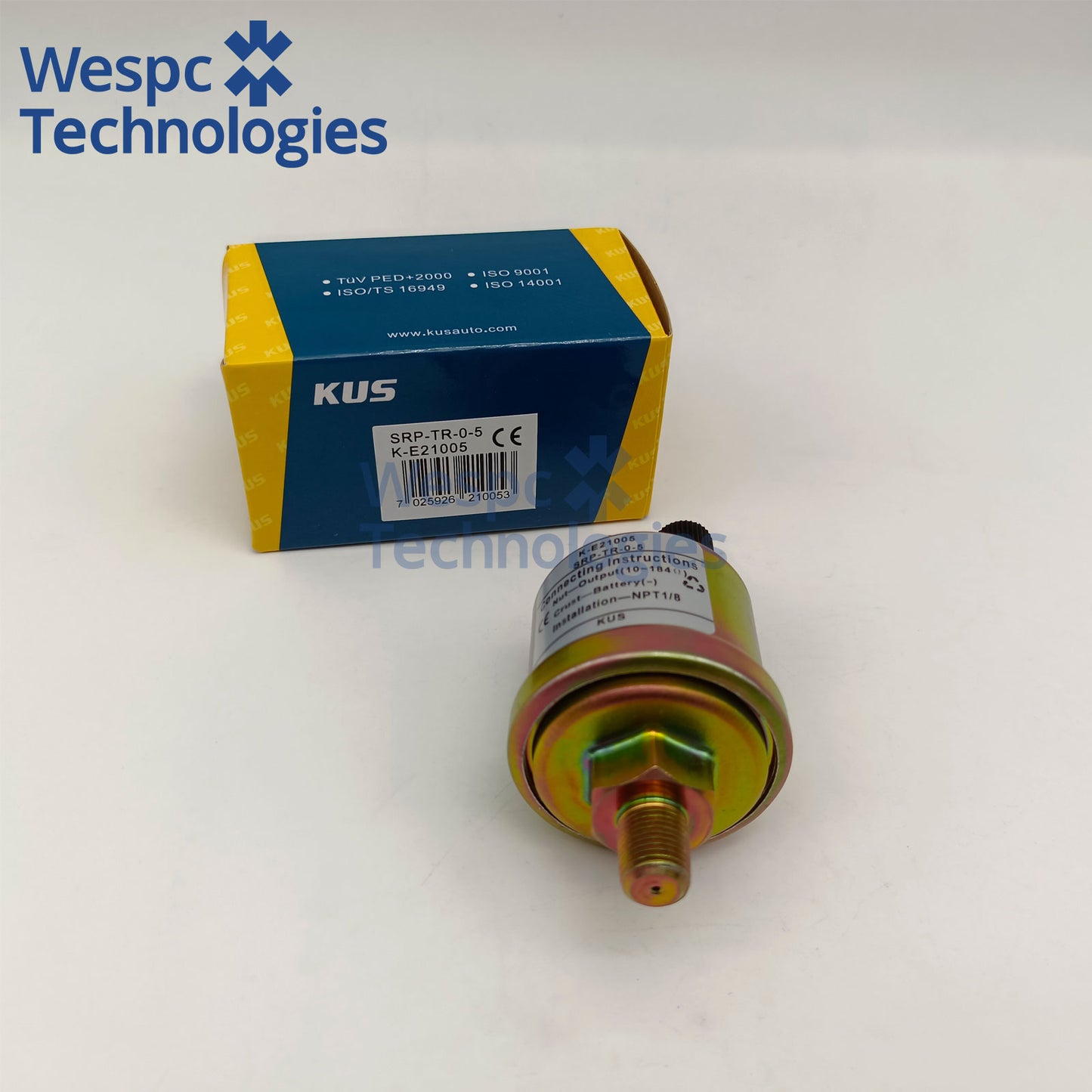 Original KE21005 KUS Oil Pressure Sensor VDO 360-081-029-004C Generator parts Thread NPT1/8