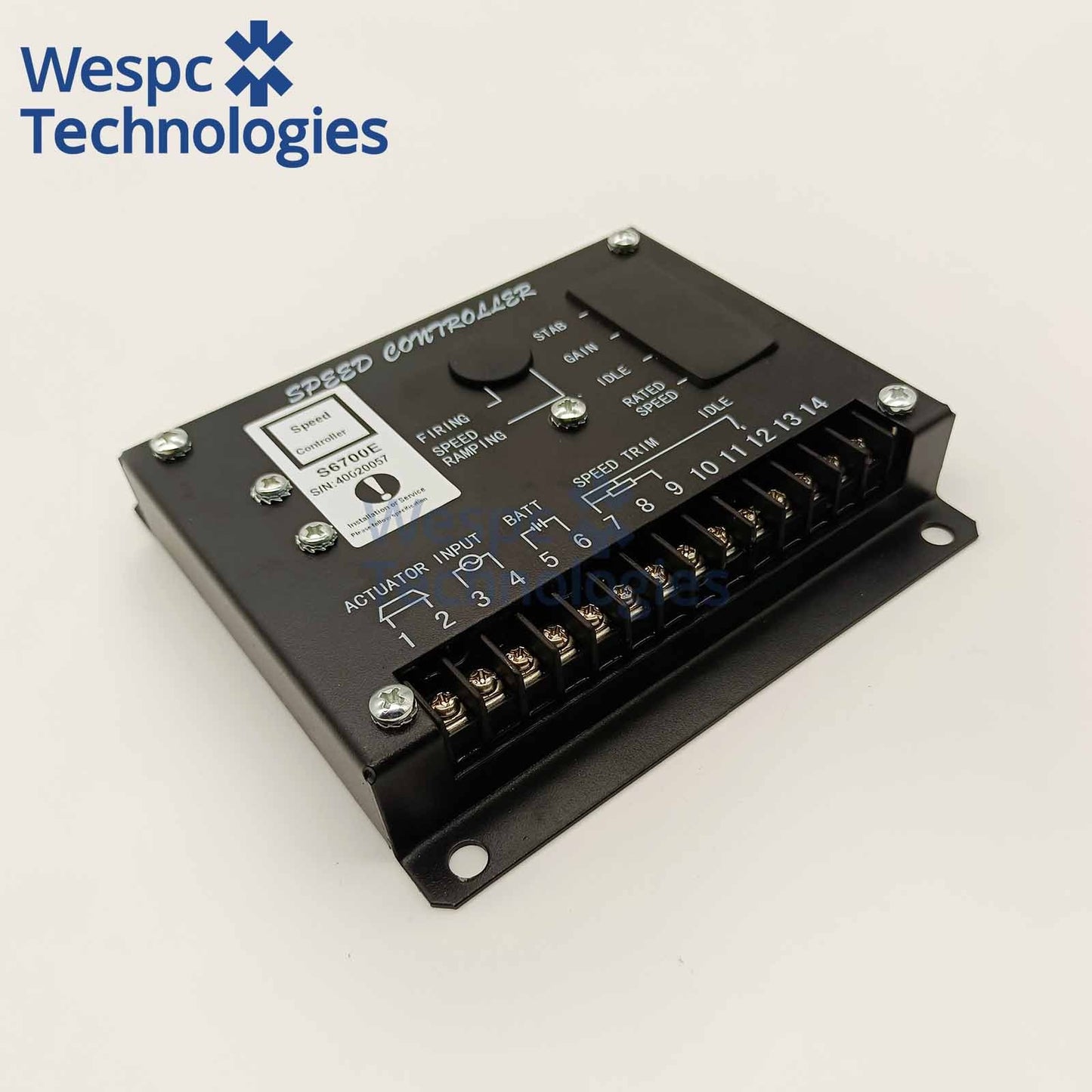 S6700E Electronic Speed Controller Governor Unit 24V DC For Diesel Generator Genset EFC Actuator Replacement