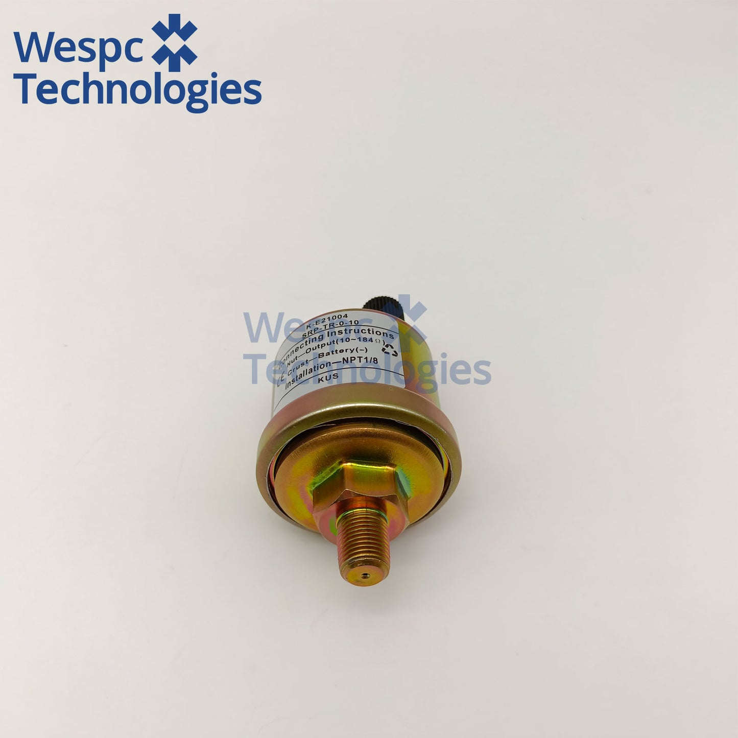 Original KUS KE21004 Oil Pressure Sensor 360-081-030-015C 0.8Bar Alarm Dual M4 Terminals 1/8-18NPT Thread Low Pressure