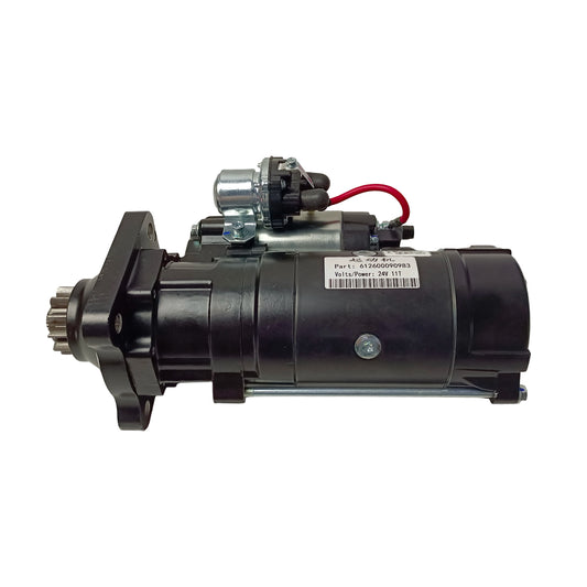 24V Starter Motor 612600090983 Engine Starting Motor Replacement for Weichai WD615 WP10 Sinotruk HOWO Shacman Truck