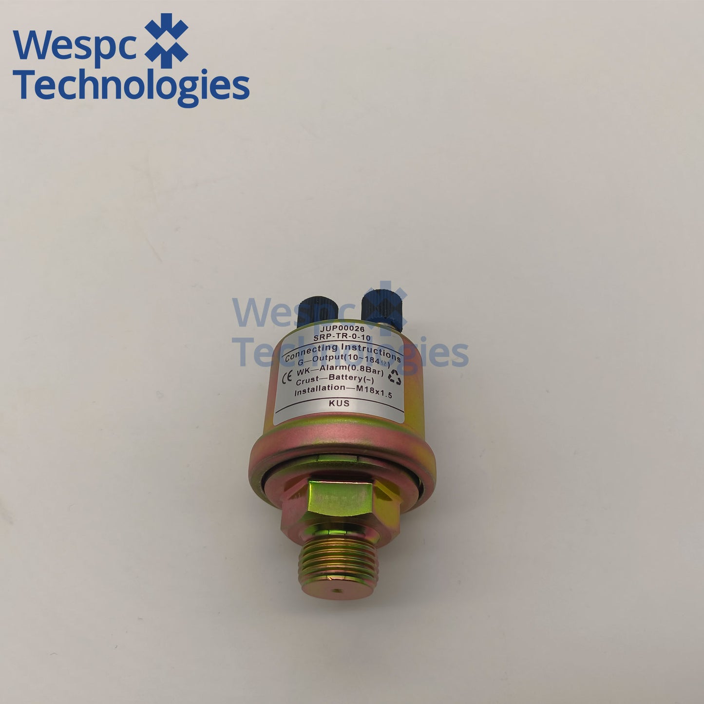 Original KUS JUP00026 Oil Pressure Sensor M18*1.5 Range 0-10 Bar M22×1.5 Extra Large Metric Thread Dual with Alarm