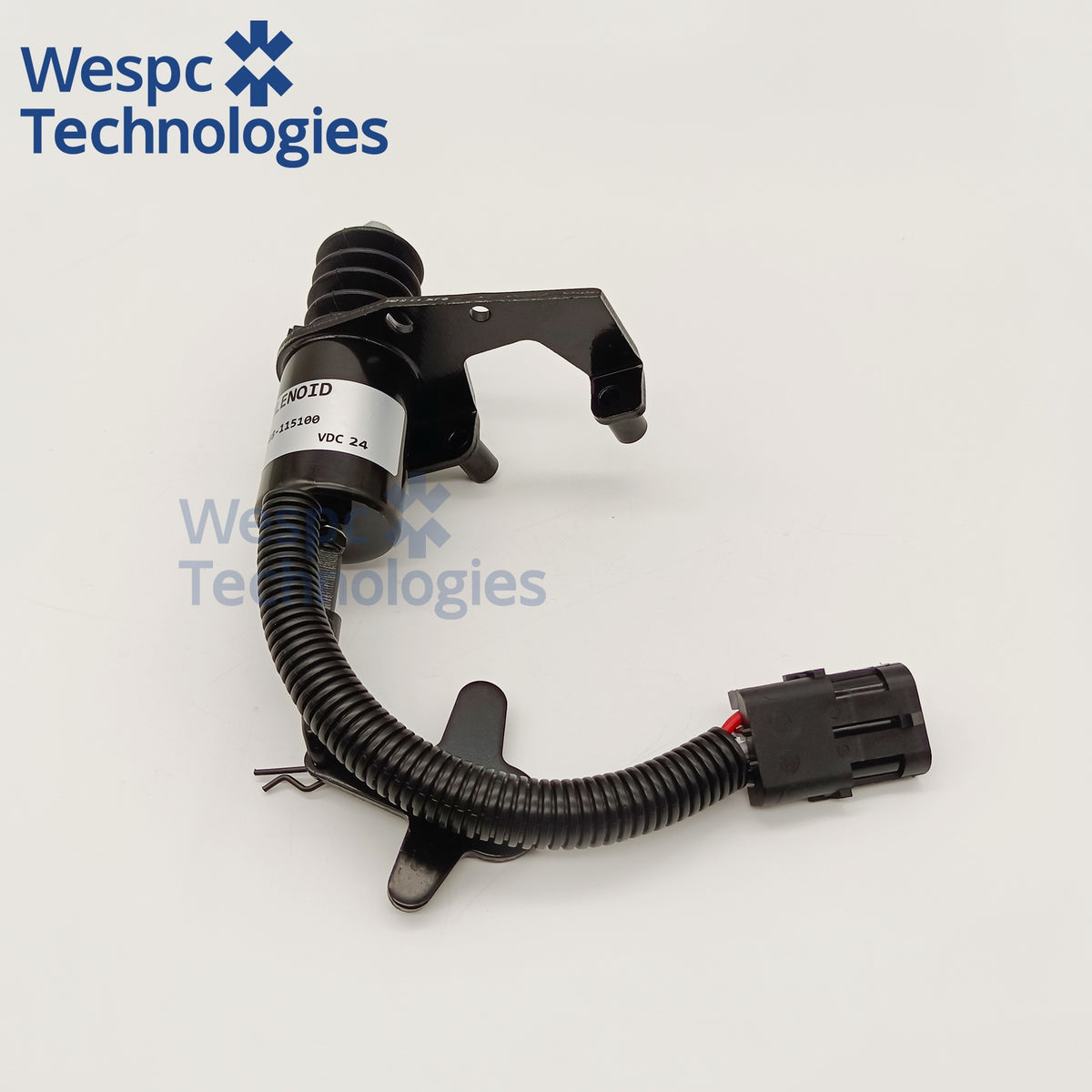 B7648-115100 24V Fuel Shutoff Stop Solenoid For Lovol Yuchai Diesel Engine Loader Excavator Diesel Generator