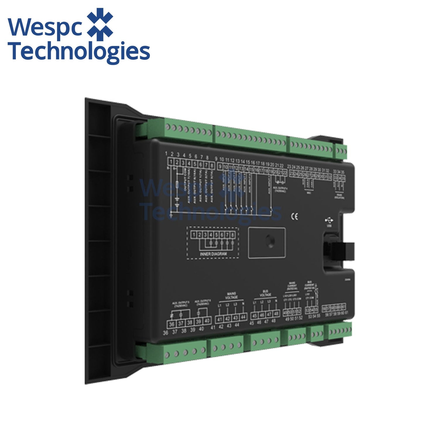 Original SmartGen HGM9560 Bus Tie Mains Parallel Unit Generator Controller TFT Color LCD IP55 Panel