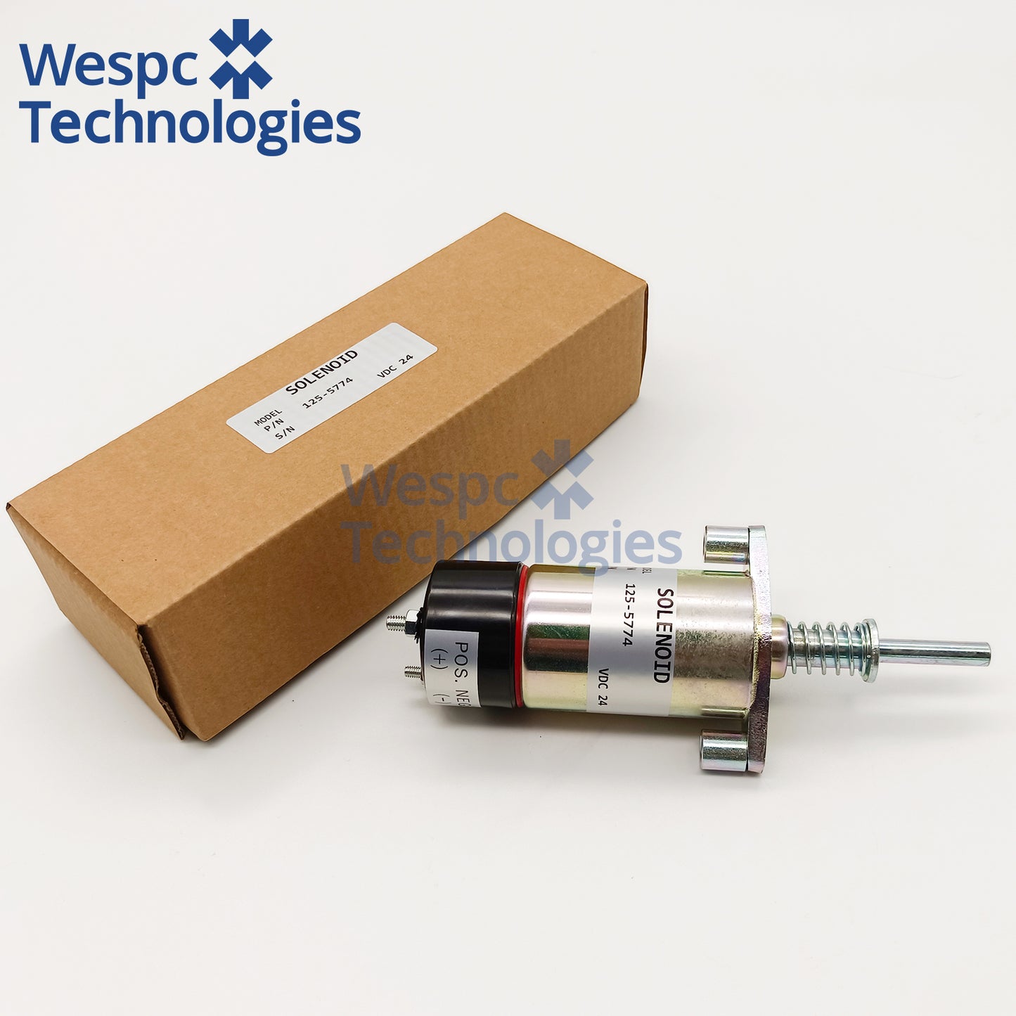 125-5774 24V Fuel Shutoff Solenoid Valve Replace 6T-4121 For CAT 3304 3306 3406B E330B E330C Excavator Diesel Engine Stop Solenoid