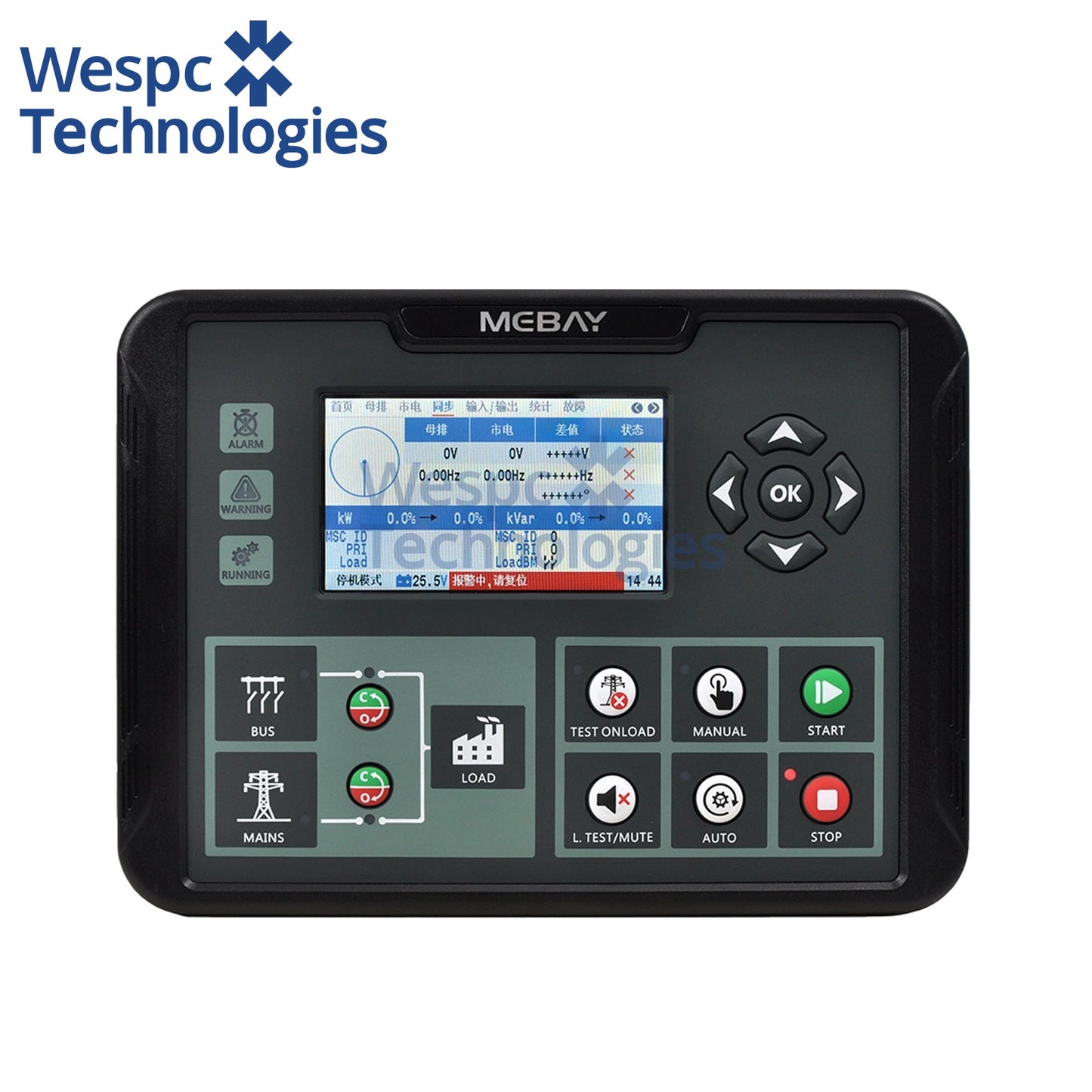Original Mebay DC110D Controller Diesel Generator Electric Auto Start Control Panel