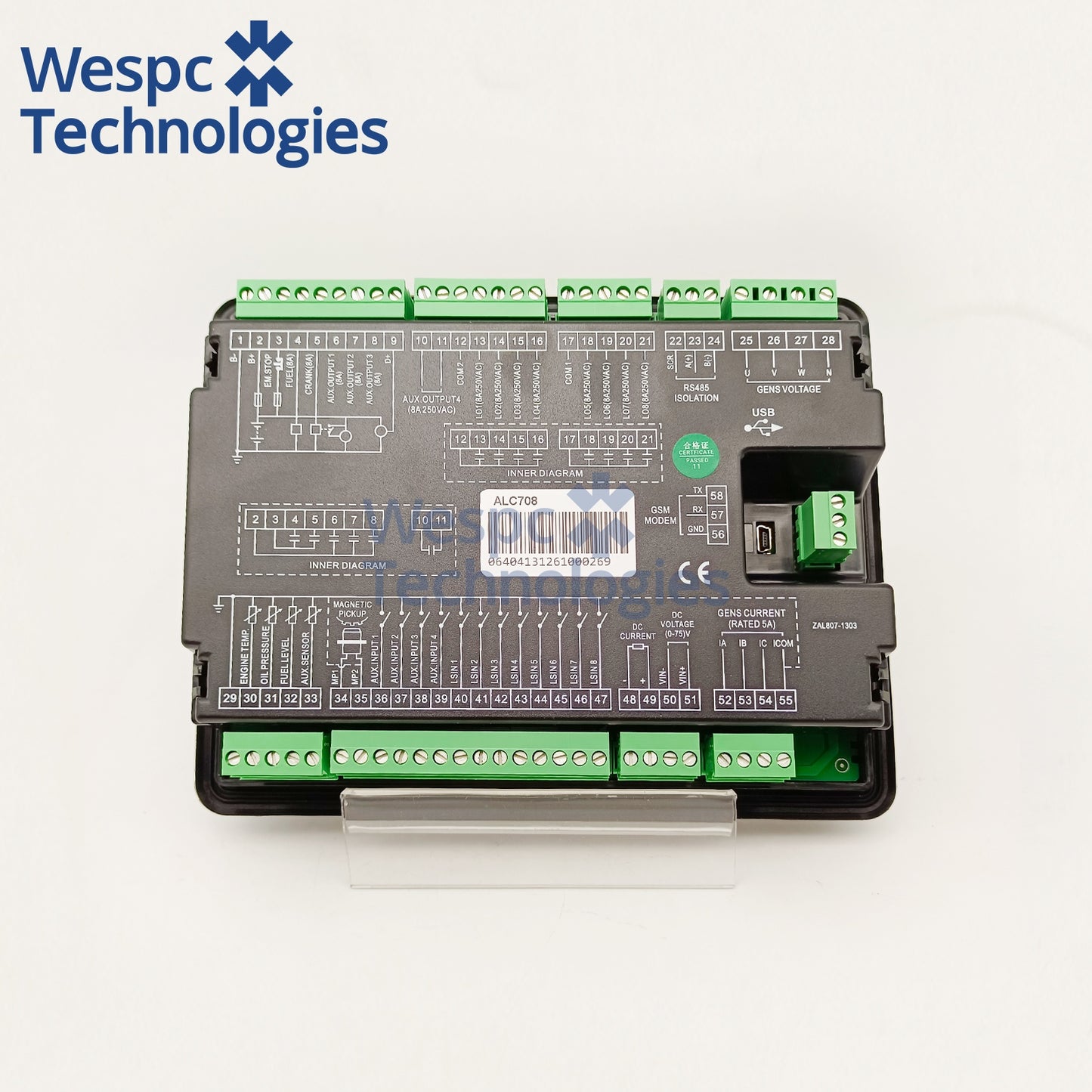 Original SmartGen ALC708 Lighting Tower Controller  LCD Backlight Illumination Generator parts