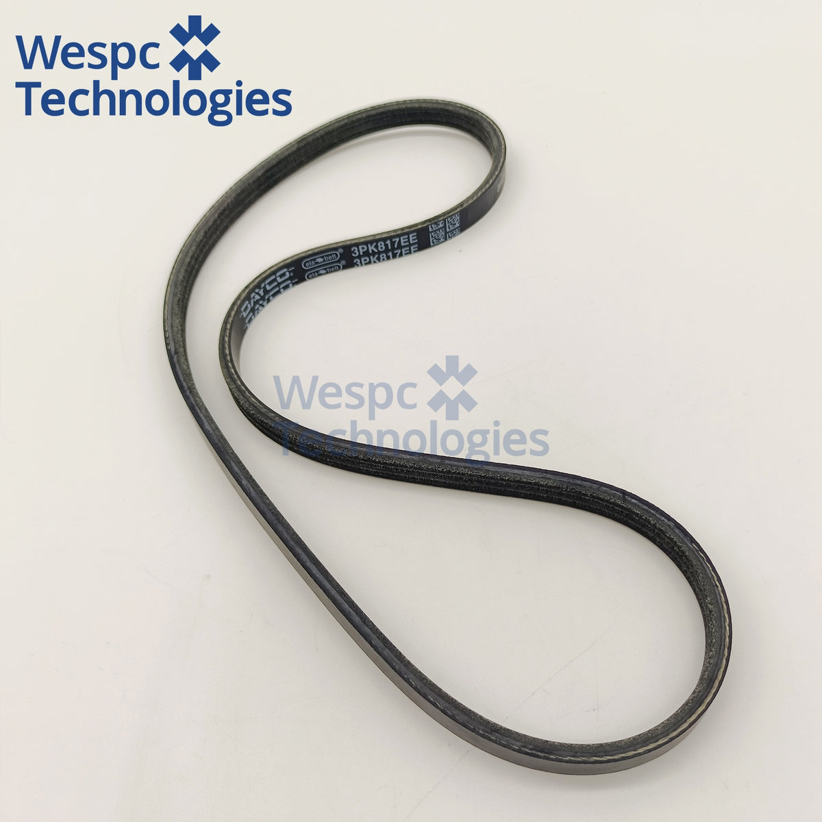 Original DAYCO 3PK817EE Stretch Fit Poly-V Belt 3 Ribs 817mm For AC Compressor Tensioner-Free Drive