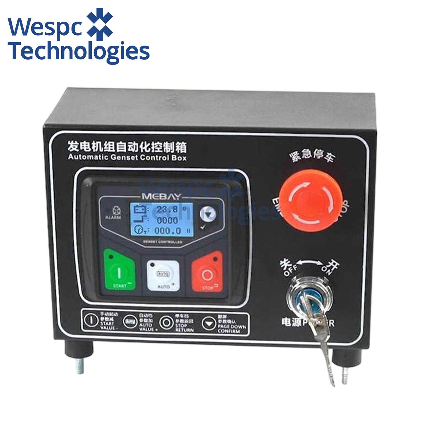 Original Mebay BX30D Generator Set Automatic Control Box Equipped Diesel 120Kw Unit