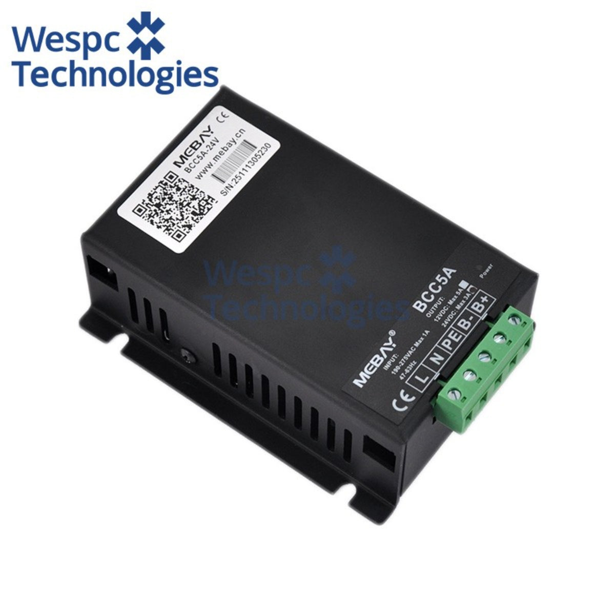 Original BCC5A Battery Charger 2-Stage 12V 5A 24V 3A Lead‑Acid For Diesel Genset
