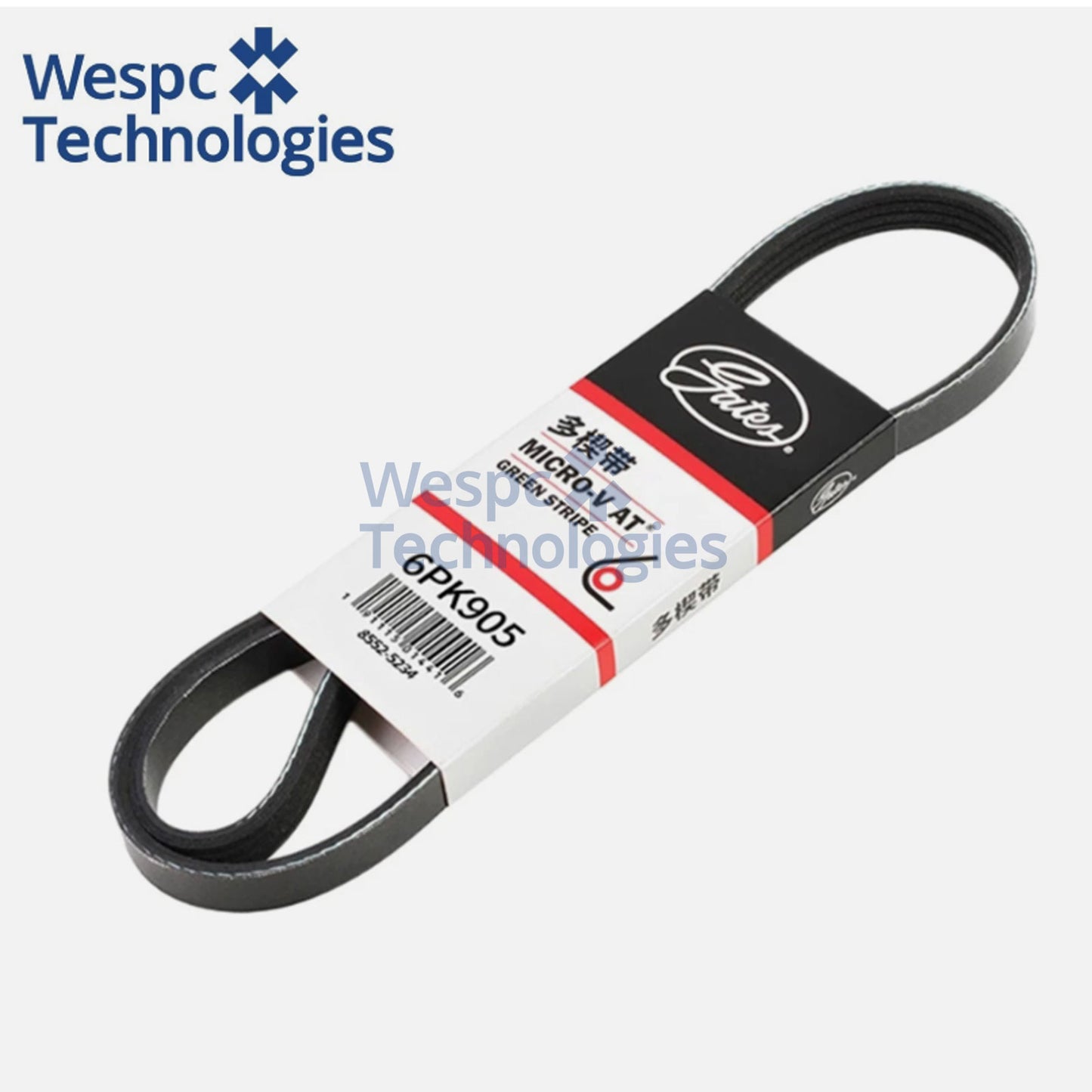 Genuine Gates 6PK905 Belt For Select Micro I4 Alt-Only Drive Special Equipment