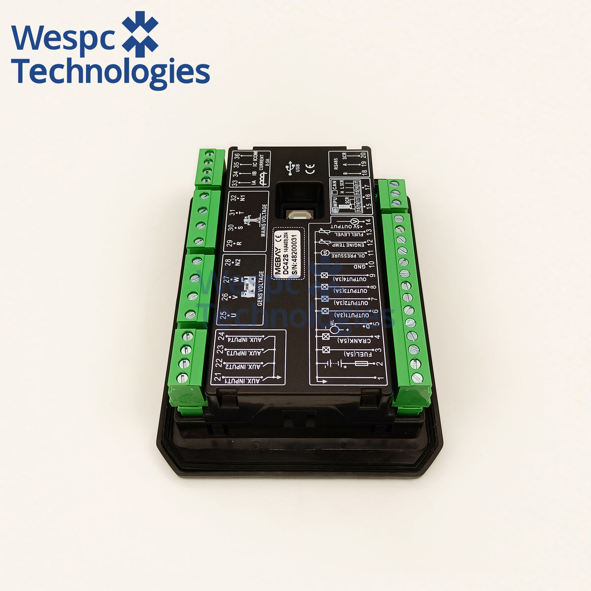 Original DC40C DC40SR DC40CR Replaced by DC42S Mebay Mini AMF Genset Controller LCD ATS Auto Mains Generator Transfer Module Panel