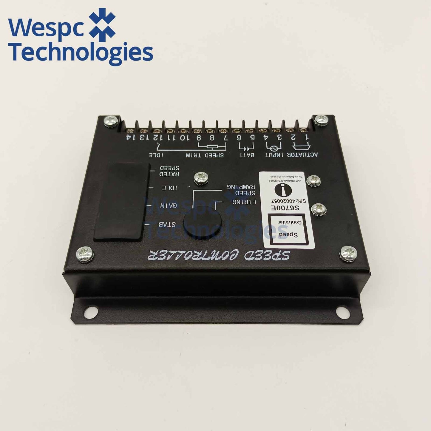S6700E Electronic Speed Controller Governor Unit 24V DC For Diesel Generator Genset EFC Actuator Replacement