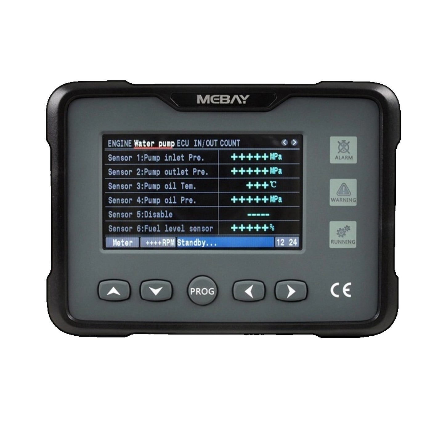 Original Mebay GM70CW 4.3 Inch Color LCD Engine Monitor CAN J1939 Genset Water Pump Diesel Engine Control Module Replacement Spare Part