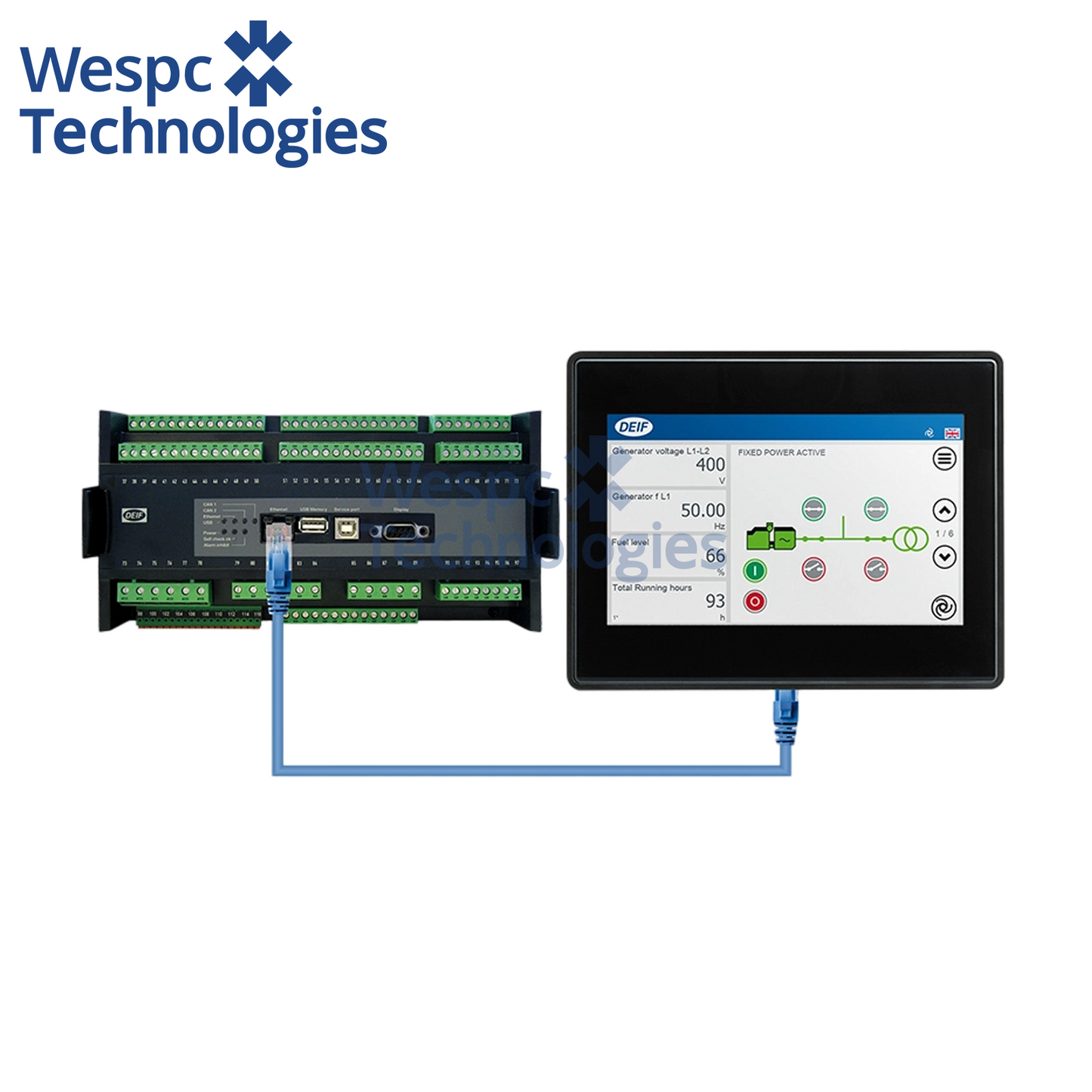 Original DEIF AGC-4 Automatic Paralleling Genset Power Management Controller Generator Set Control Module Panel Spare Part