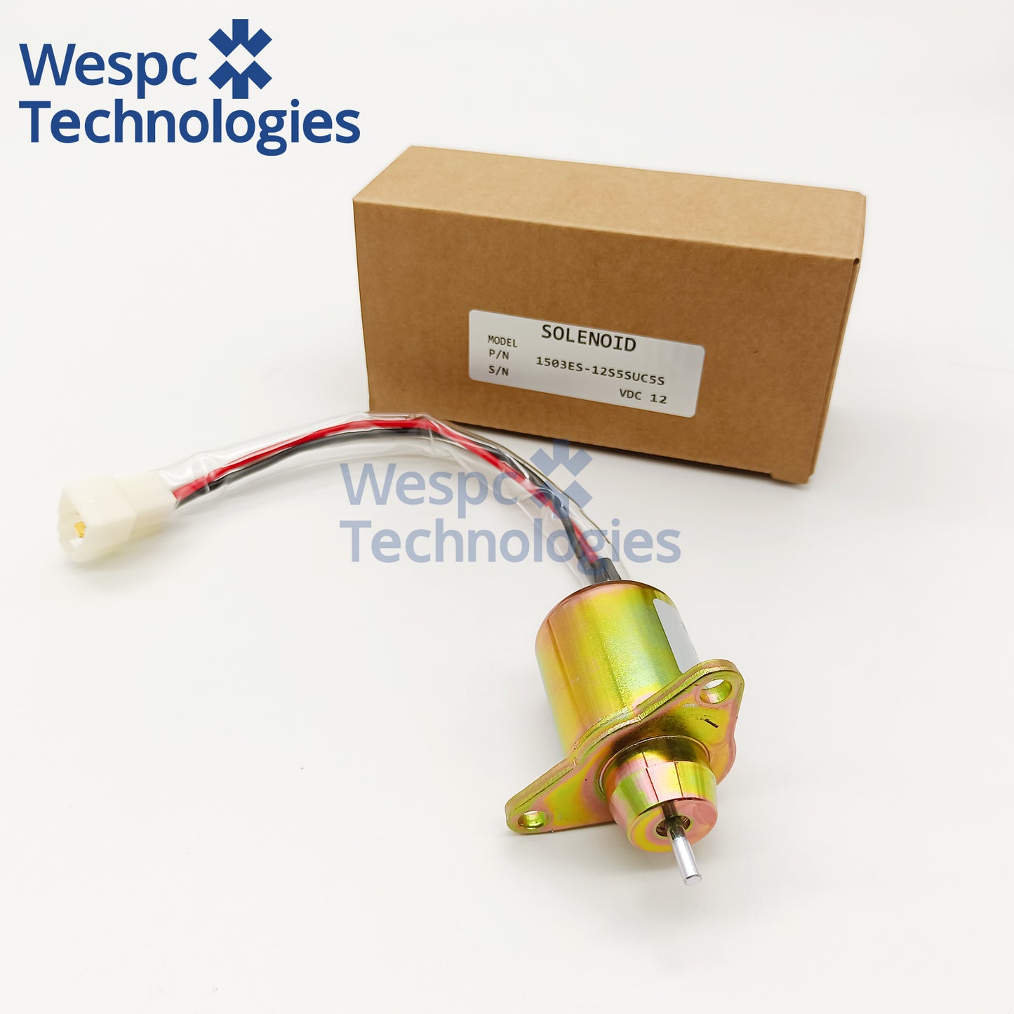 1503ES-12S5SUC5S 12V Fuel Shutoff Solenoid Valve SA-4562T 119653-77950 For Yanmar Hyundai R55-7 R60-7 Excavator Diesel Engine Stop Solenoid