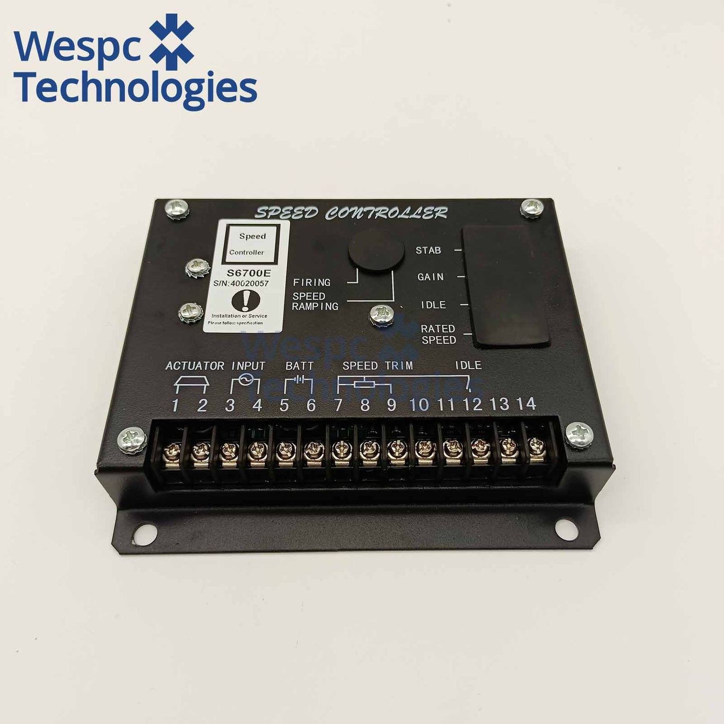 S6700E Electronic Speed Controller Governor Unit 24V DC For Diesel Generator Genset EFC Actuator Replacement