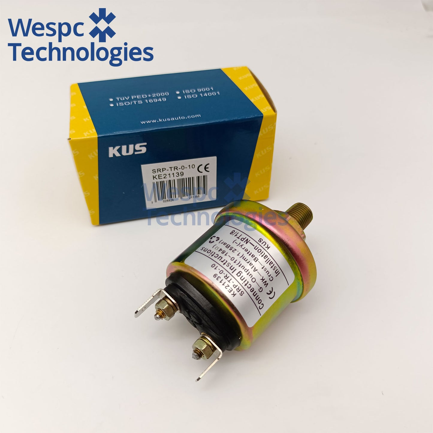 Original KUS KE21139 VDO 360-081-030-138C Oil Pressure Sensor Generator Engine Parts