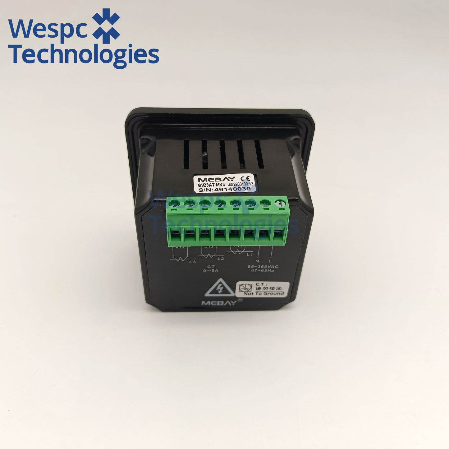 Original MEBAY GV23AT MKII Three Phase Digital Ammeter LED Display AC Current Panel Meter